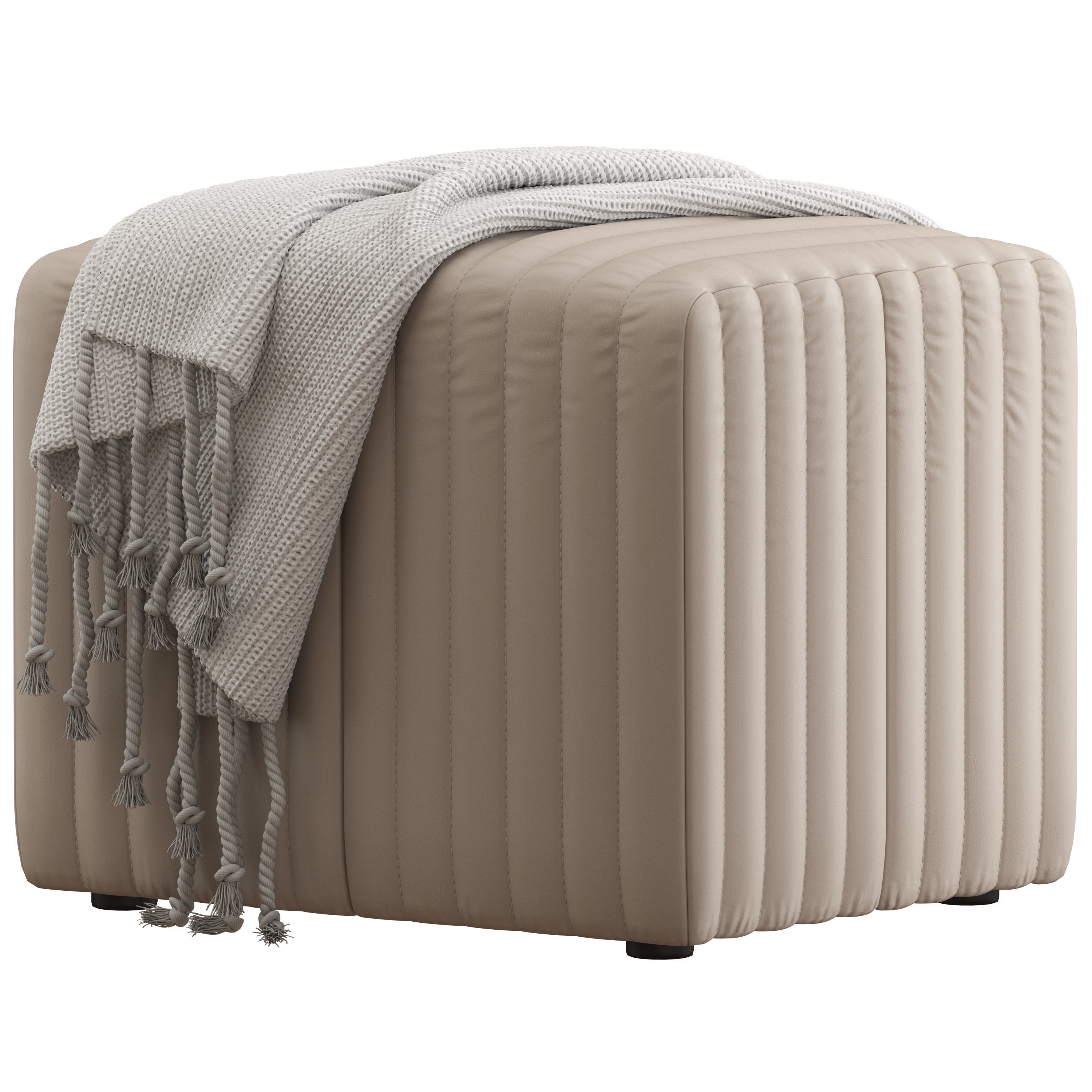 Coco Republic Rosetta Ottoman 3D model_1