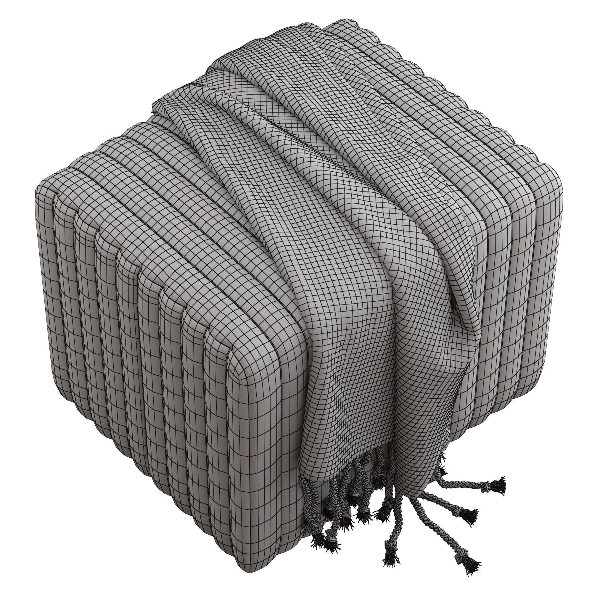 Coco Republic Rosetta Ottoman 3D model_5