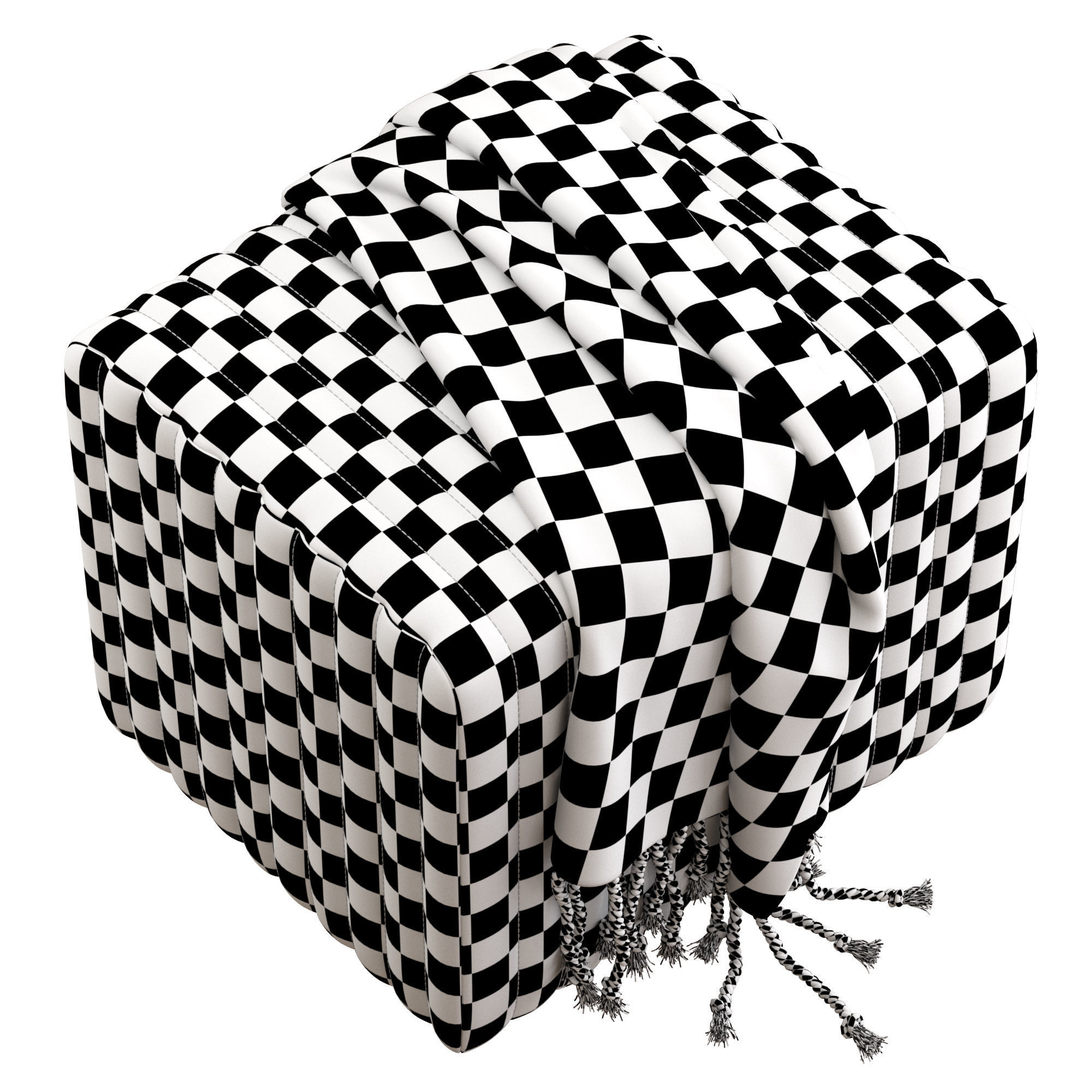 Coco Republic Rosetta Ottoman 3D model_4