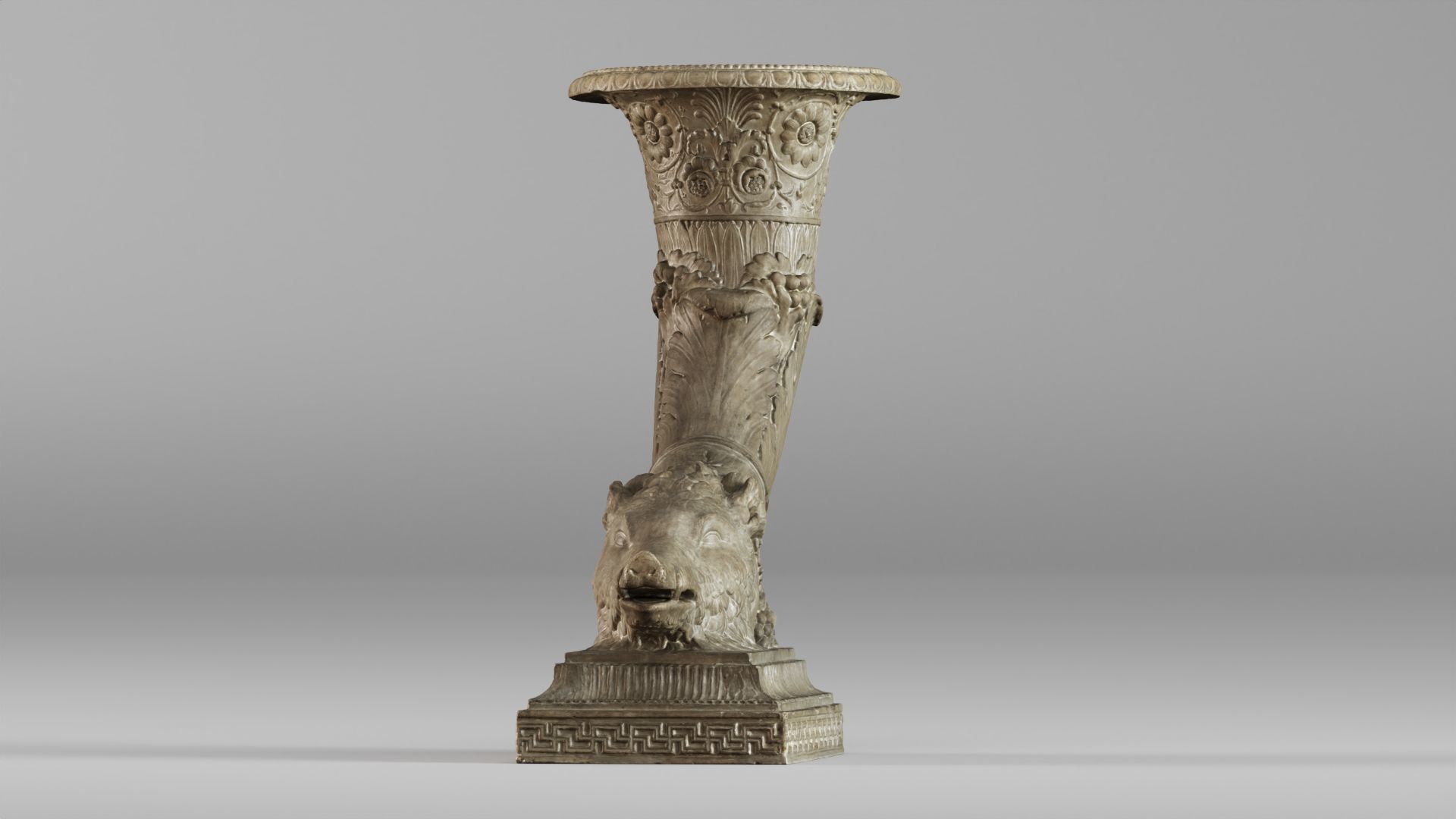 001572 18th-century vase Horn of Plenty Cornucopia 3D model_6