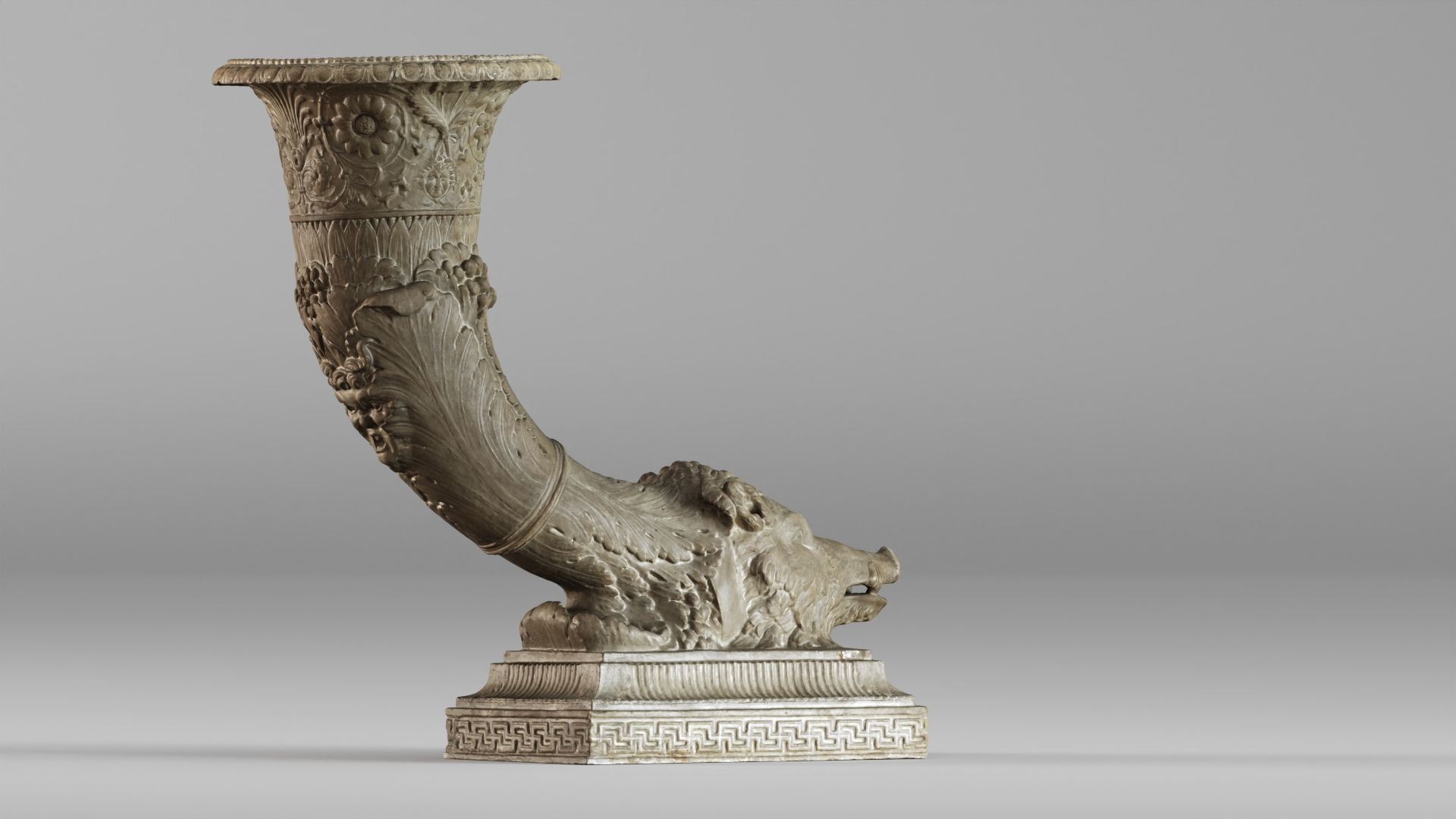 001572 18th-century vase Horn of Plenty Cornucopia 3D model_11