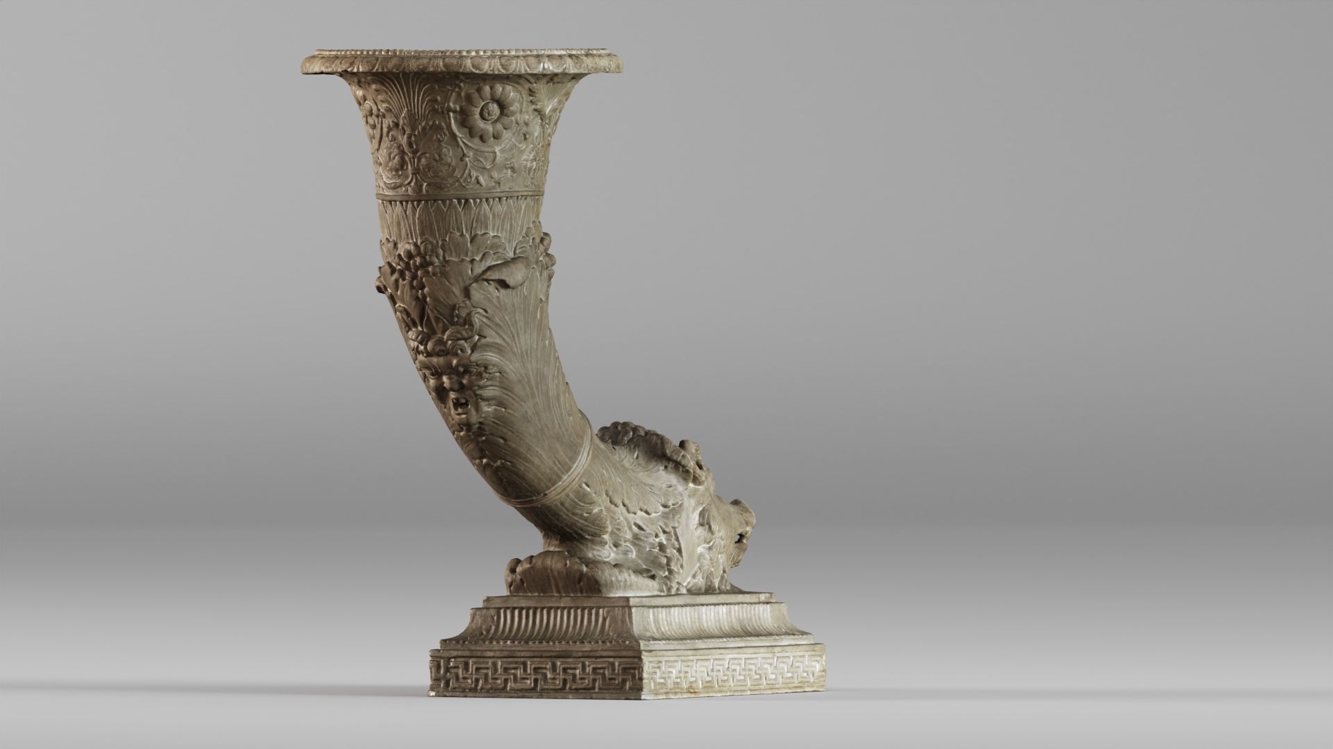 001572 18th-century vase Horn of Plenty Cornucopia 3D model_12