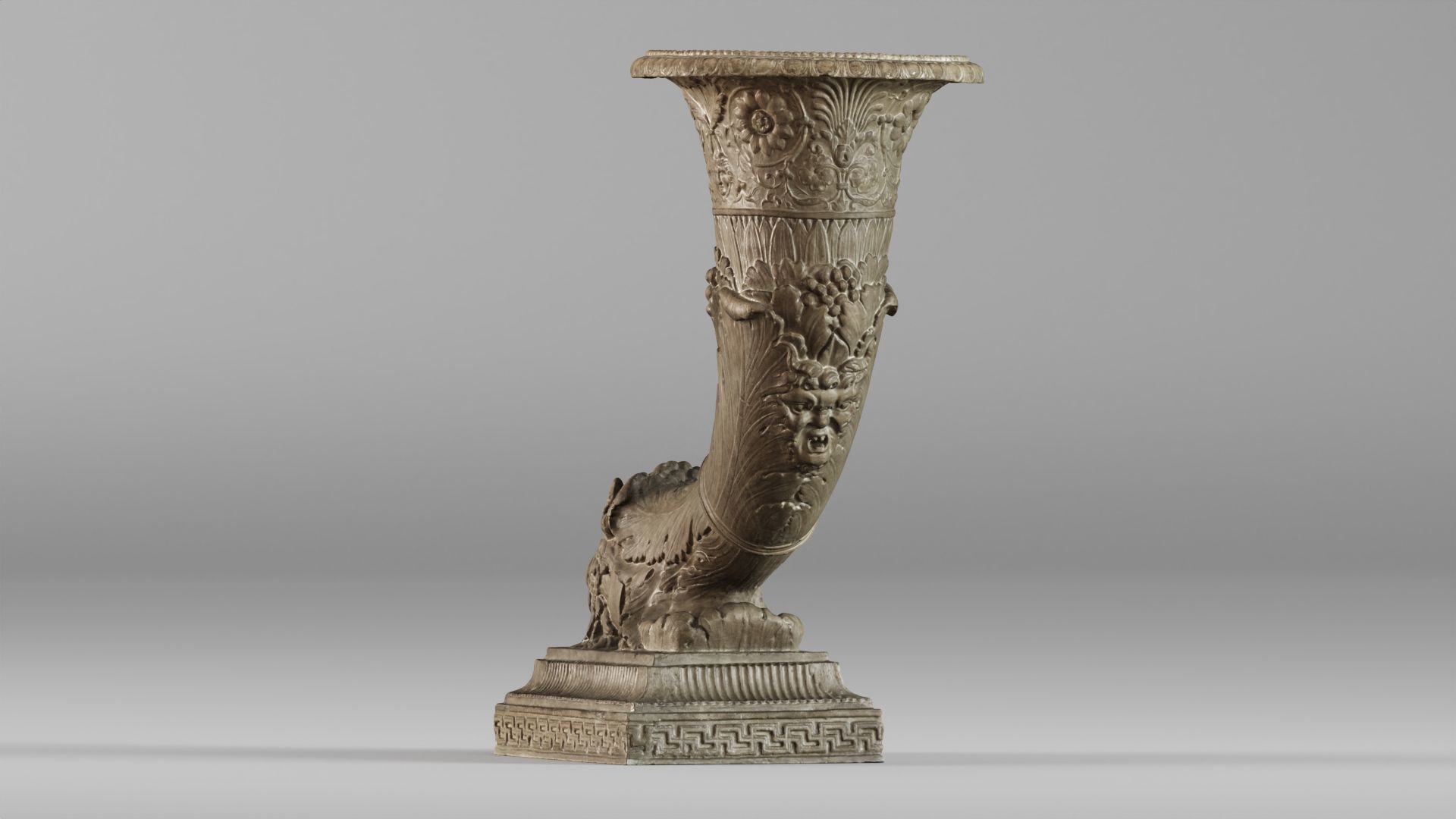 001572 18th-century vase Horn of Plenty Cornucopia 3D model_14