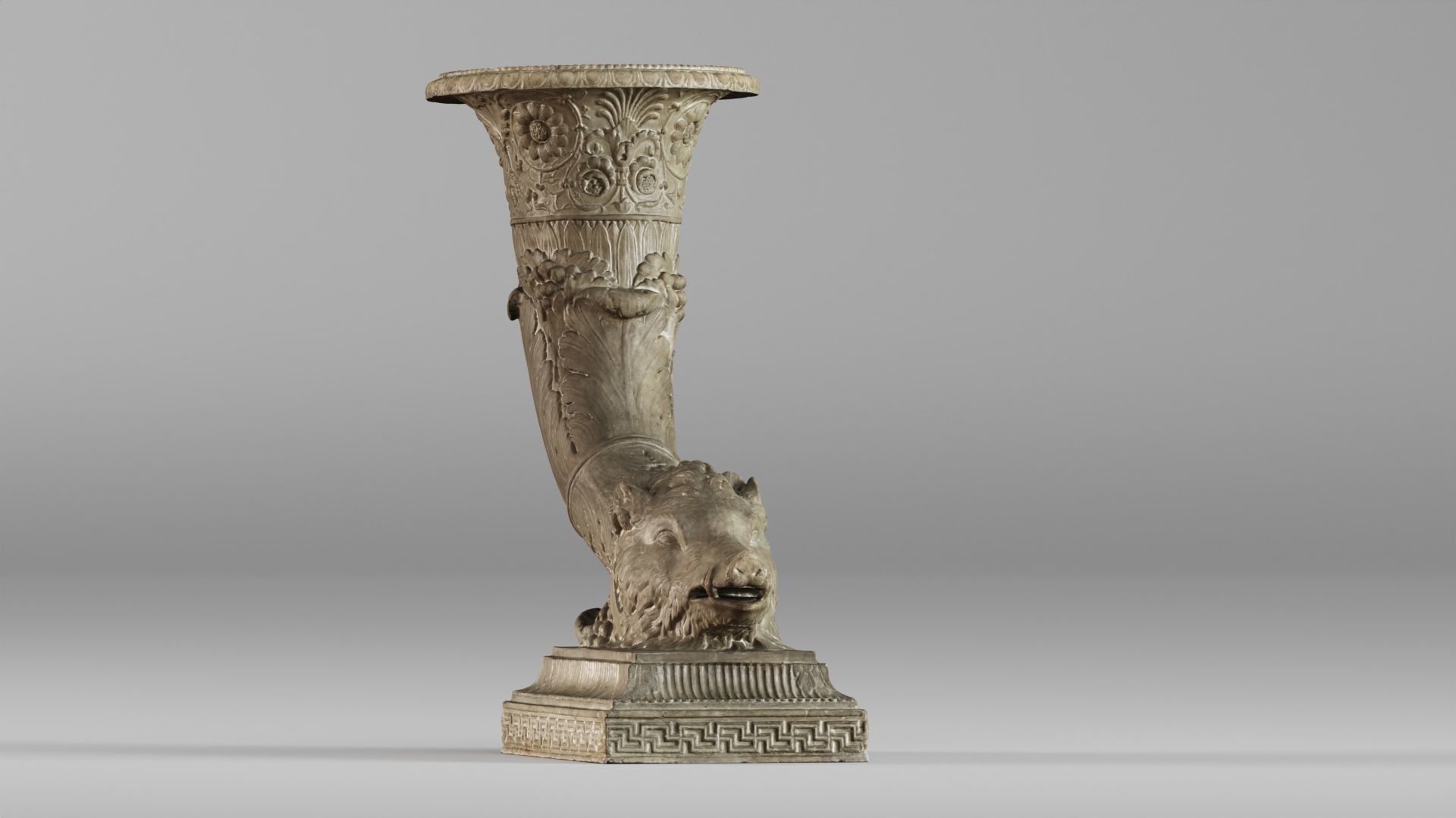 001572 18th-century vase Horn of Plenty Cornucopia 3D model_7