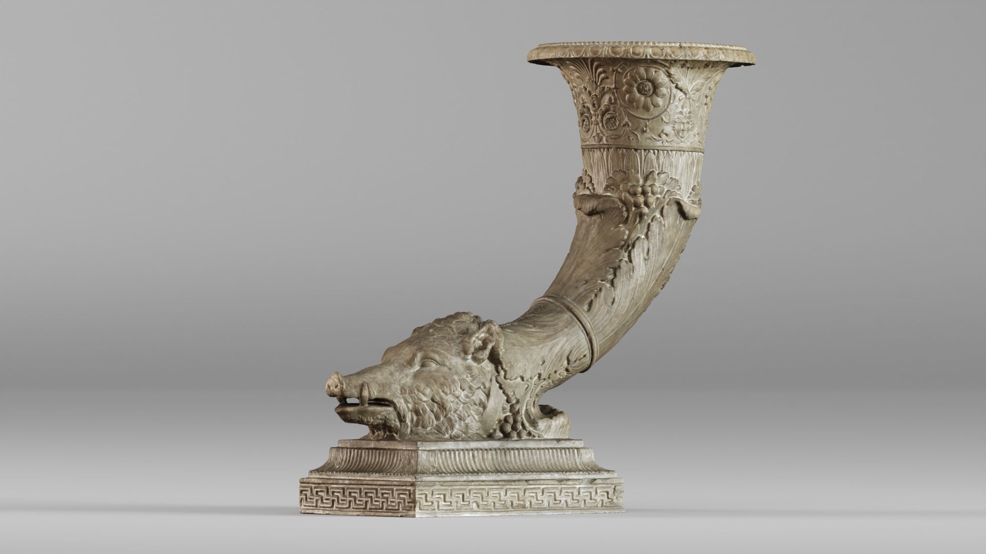 001572 18th-century vase Horn of Plenty Cornucopia 3D model_4