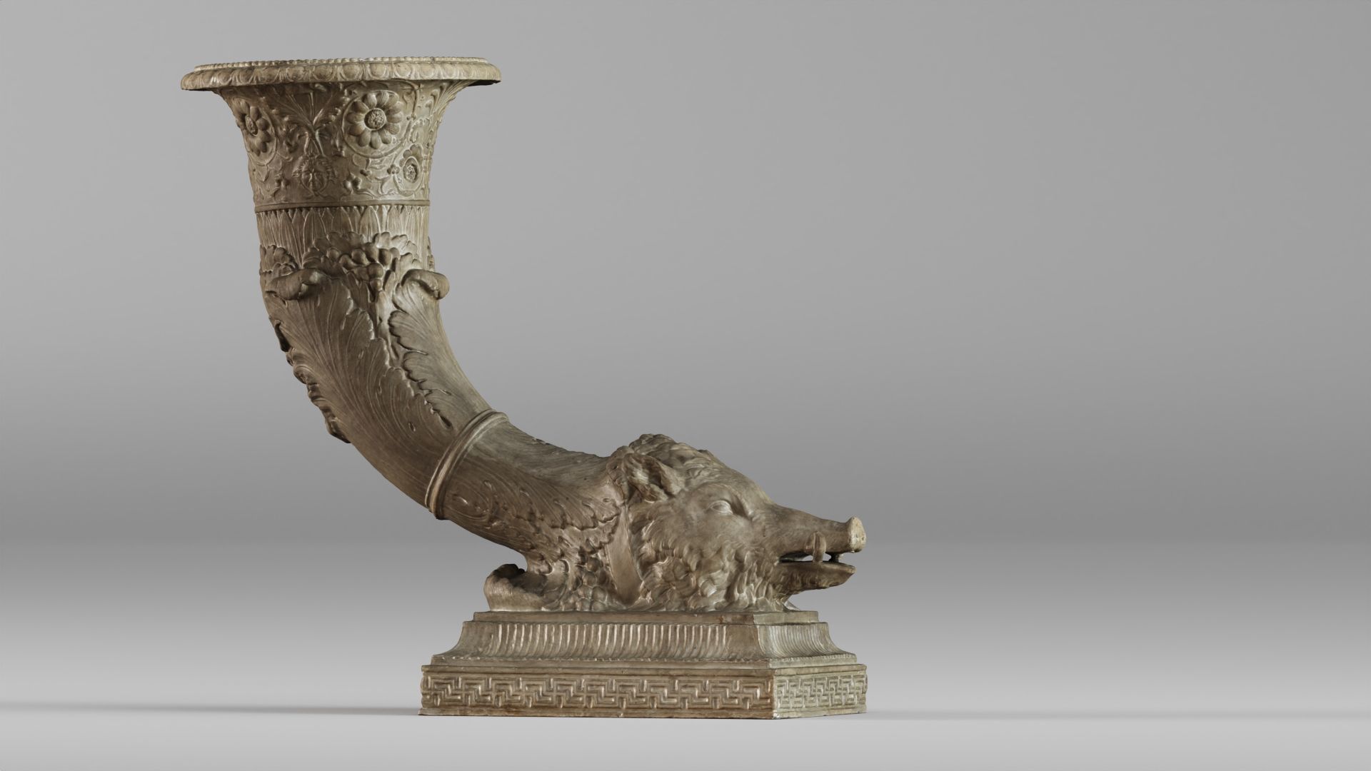 001572 18th-century vase Horn of Plenty Cornucopia 3D model_9