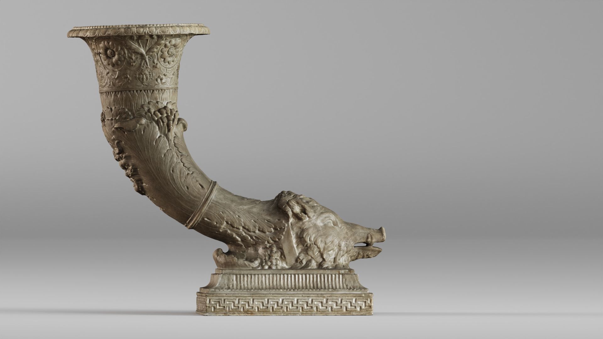 001572 18th-century vase Horn of Plenty Cornucopia 3D model_10