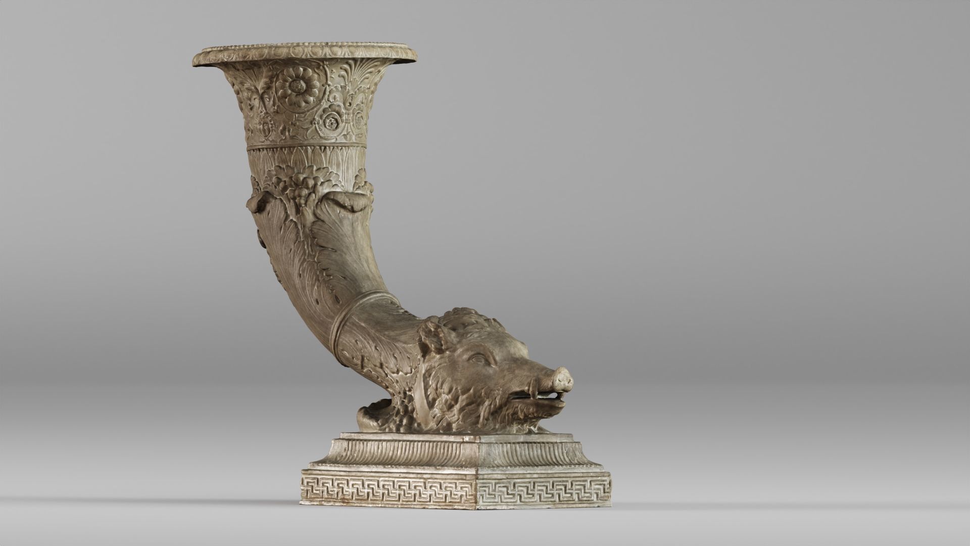 001572 18th-century vase Horn of Plenty Cornucopia 3D model_8