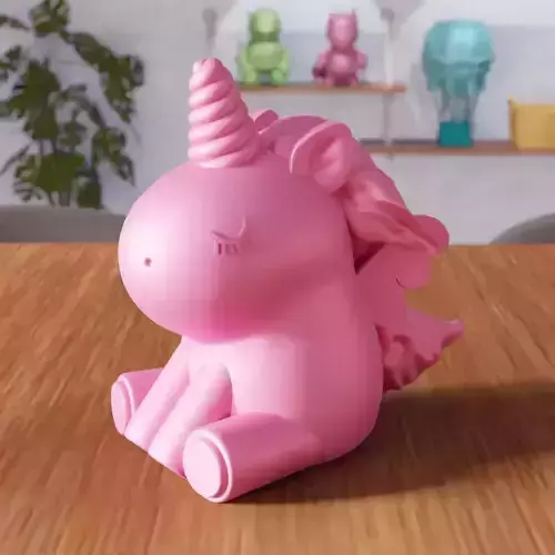 Cute Unicorn Figure - 323 3D print model