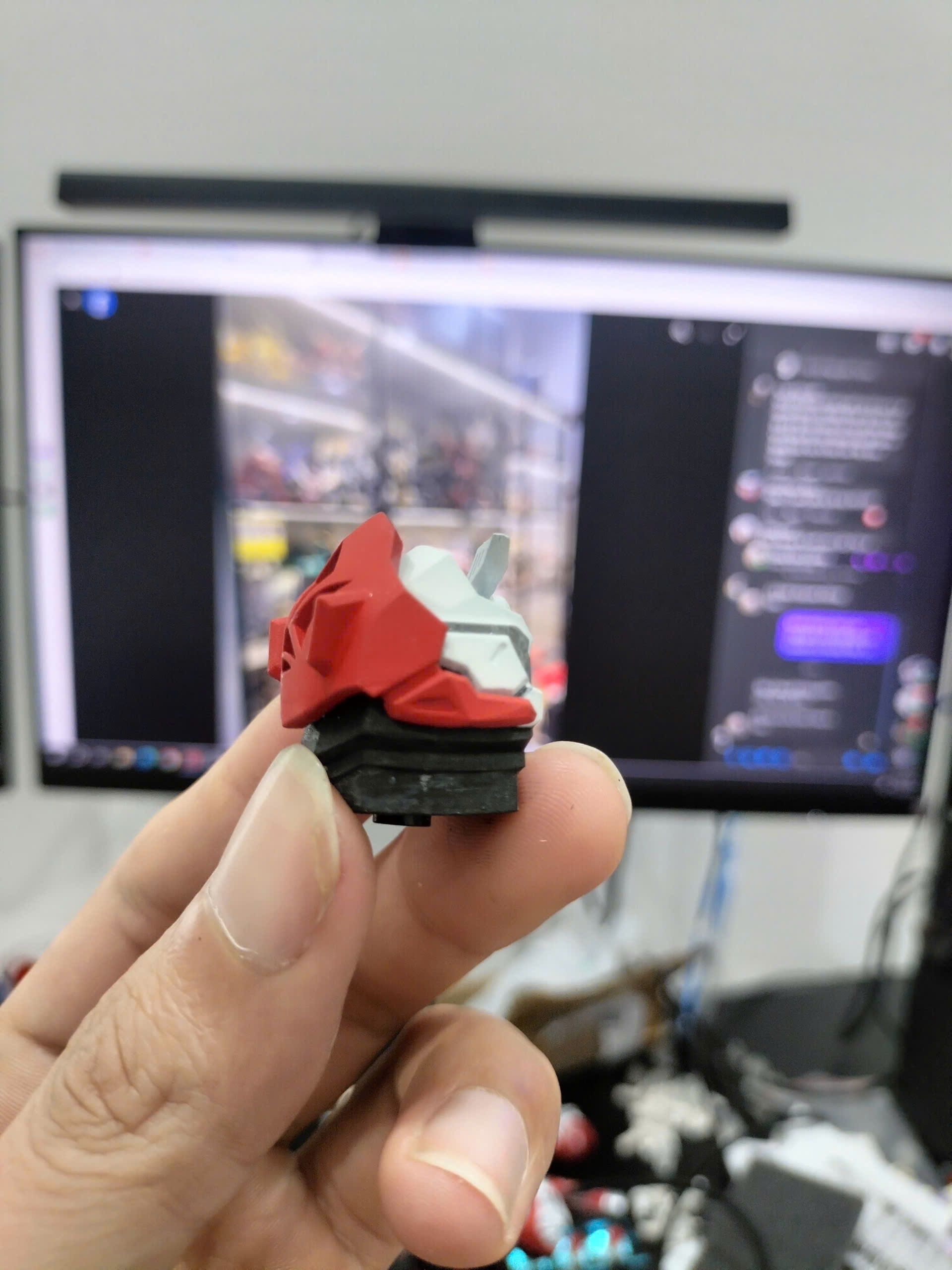 Keycap 3D Printed Custom Barbatos Gundam 3D print model_13