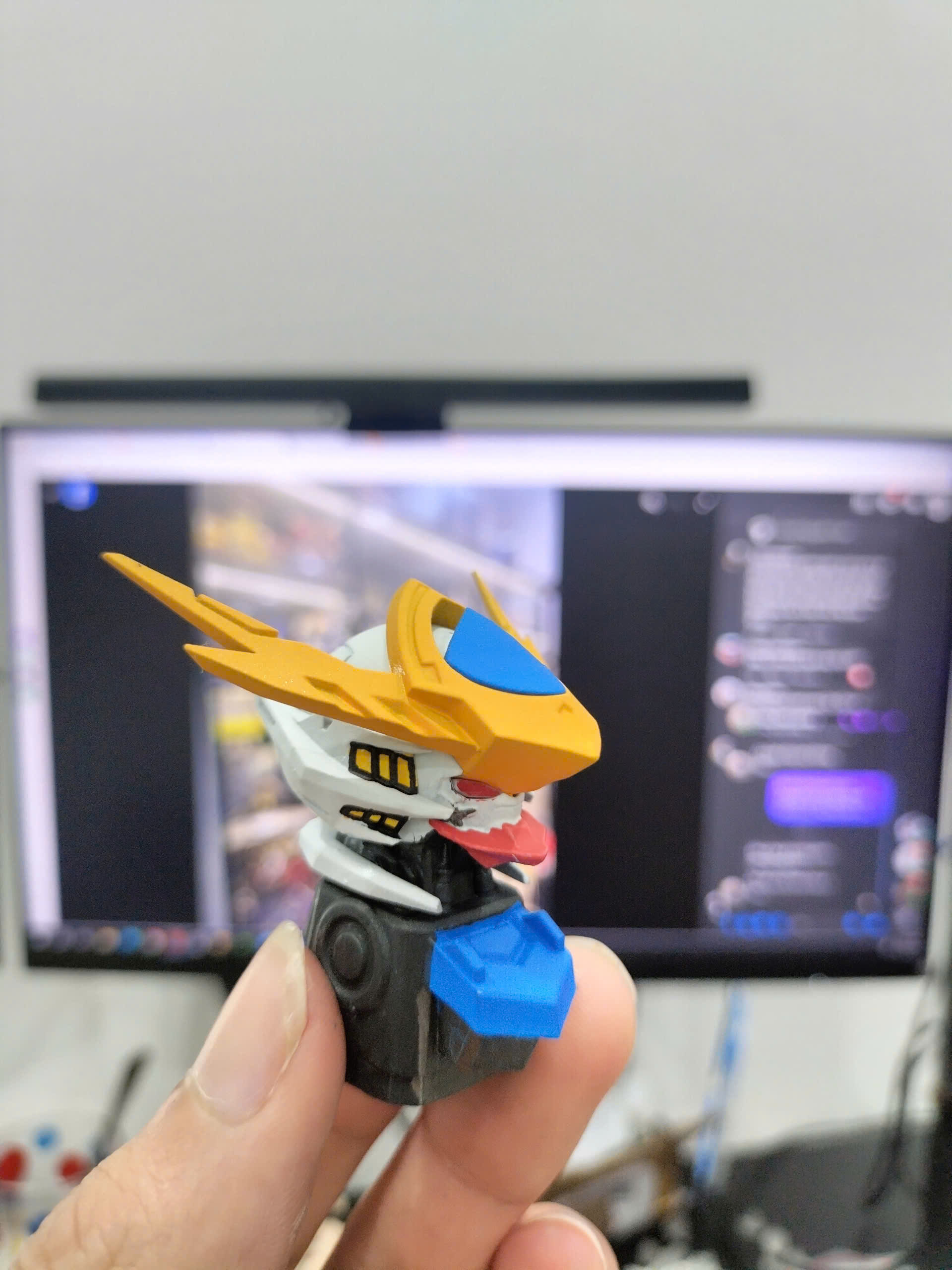 Keycap 3D Printed Custom Barbatos Gundam 3D print model_10