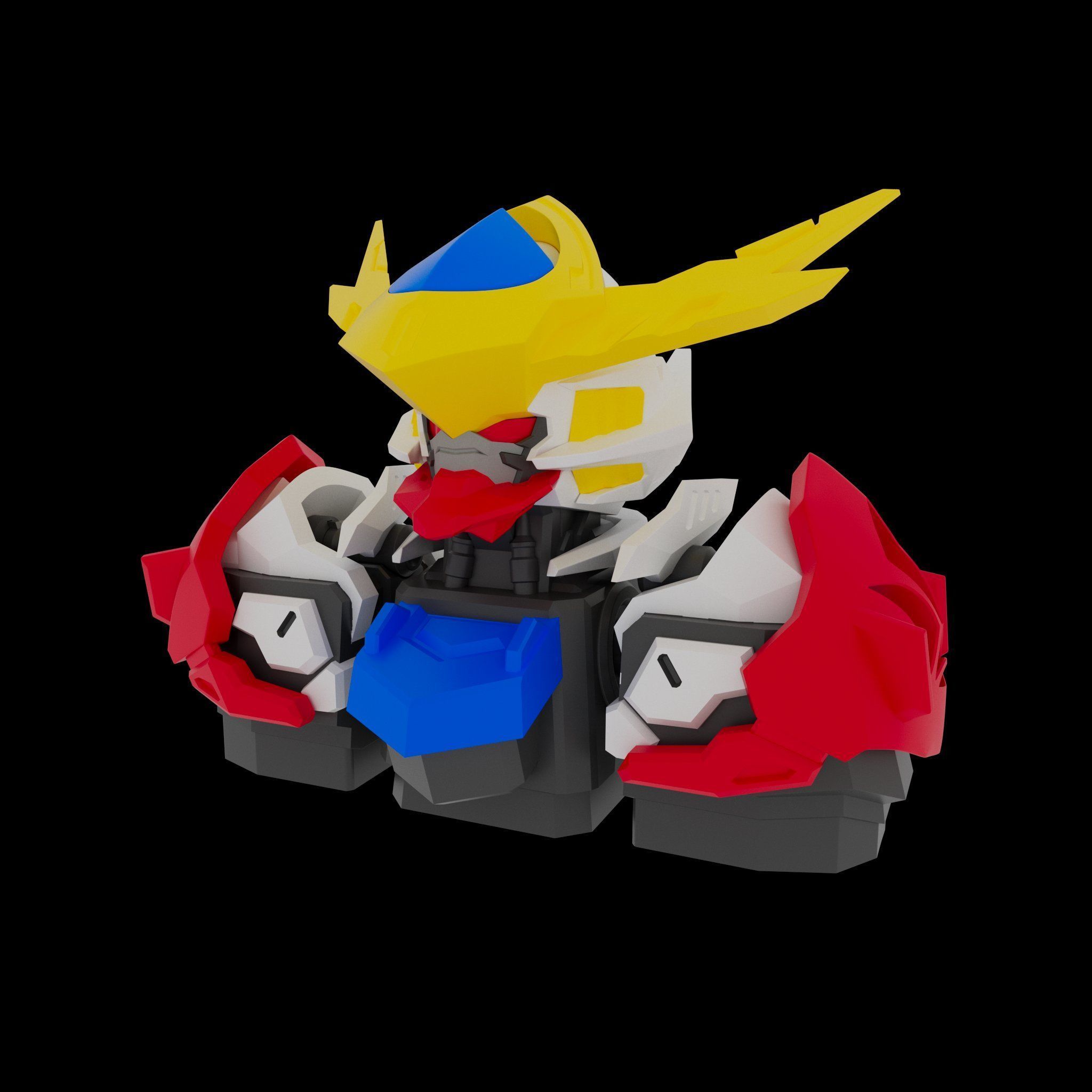 Keycap 3D Printed Custom Barbatos Gundam 3D print model_2