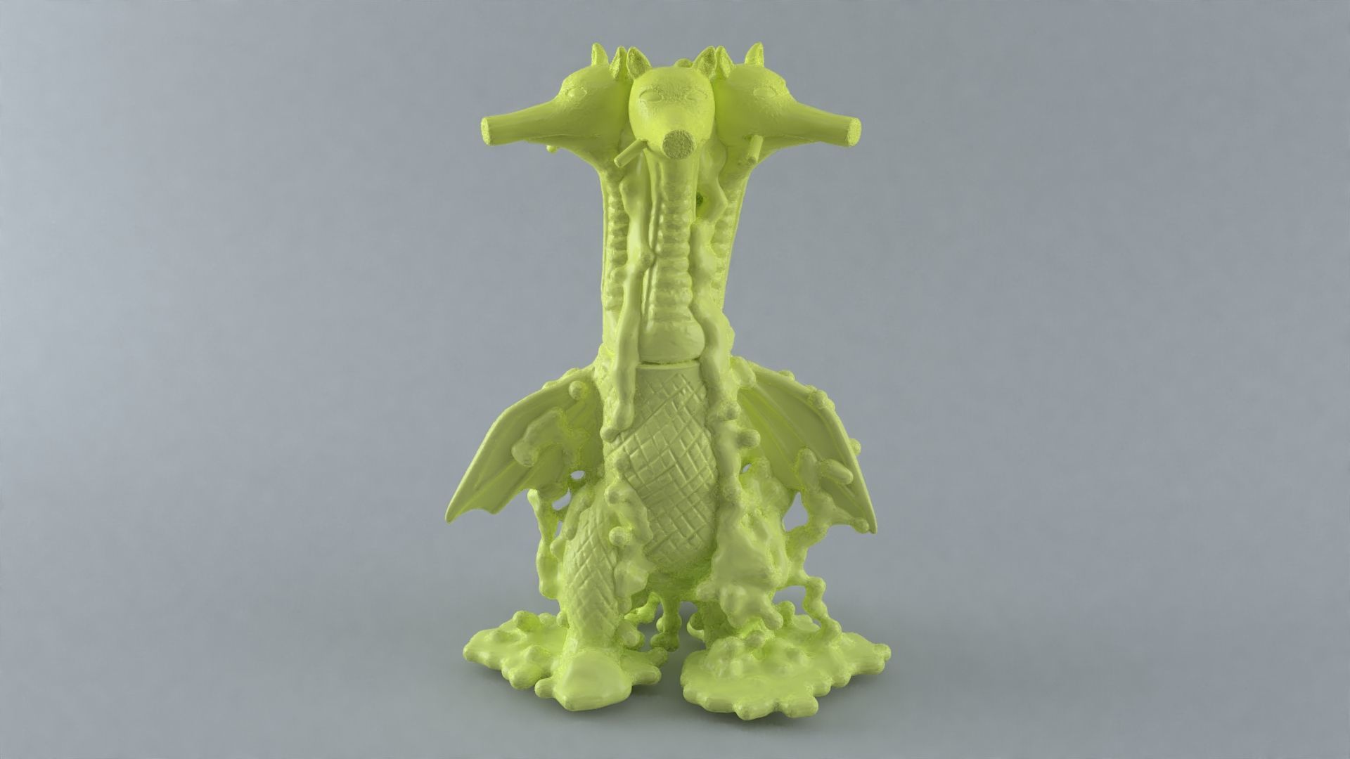 QuasiGhidorah Quasimoto x King ghidorah 3D print model_6