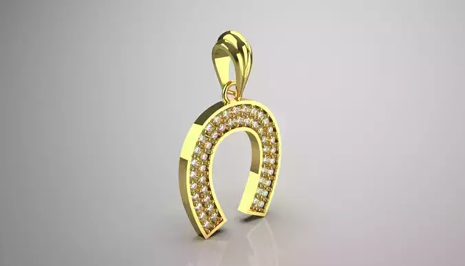 horseshoe jewelry pendant jp0258
