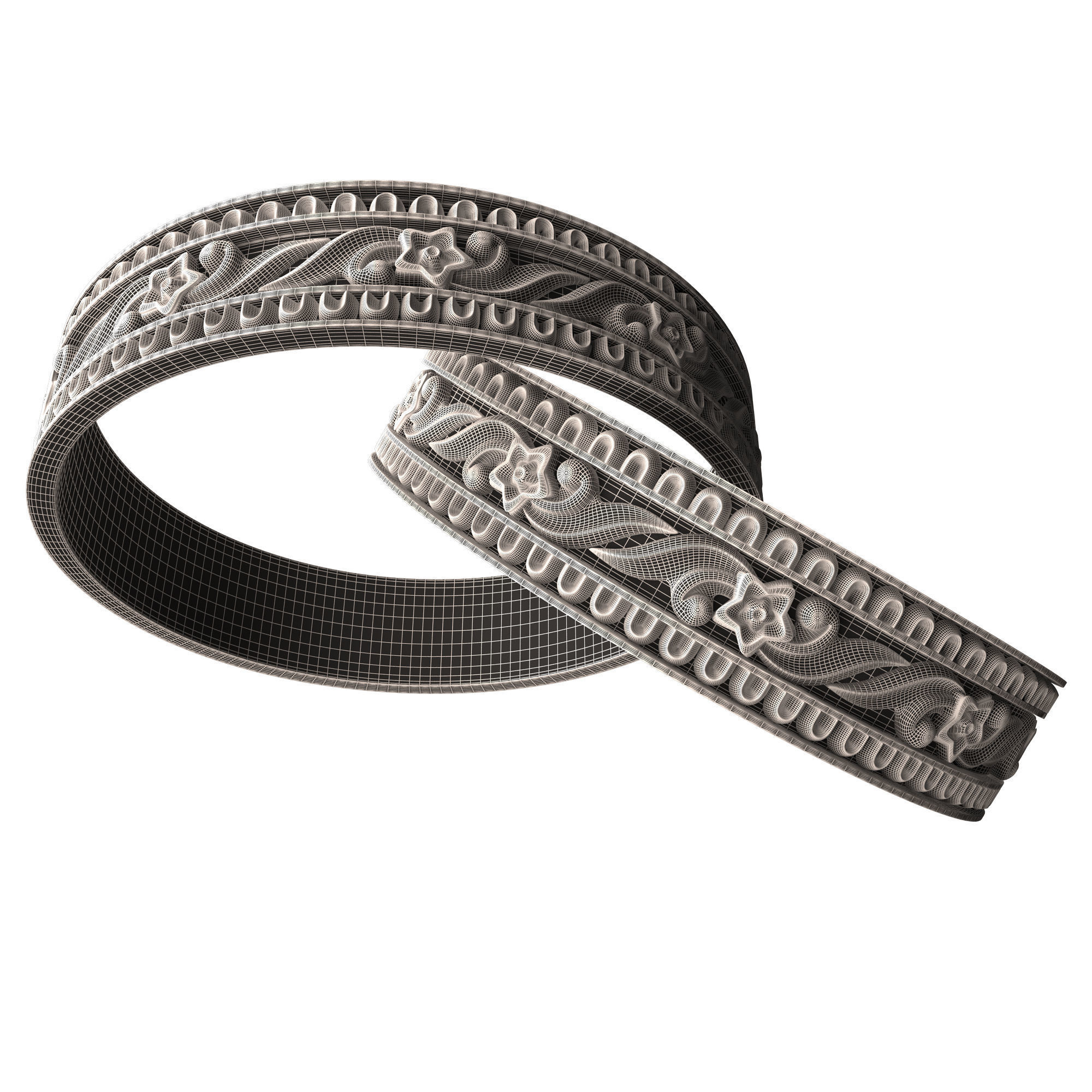 Jewellery Ring 018 Low-poly 3D model_8