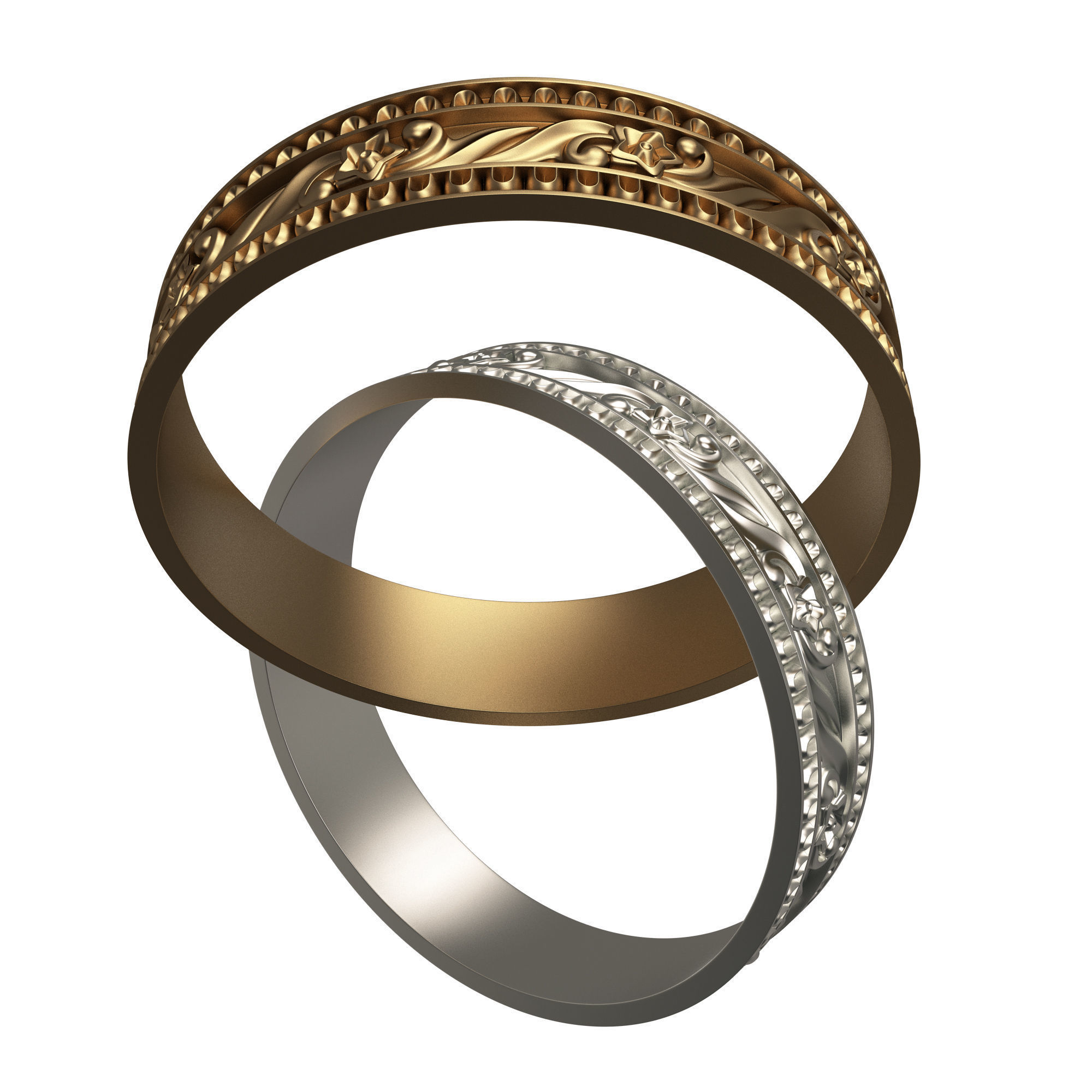 Jewellery Ring 018 Low-poly 3D model_1