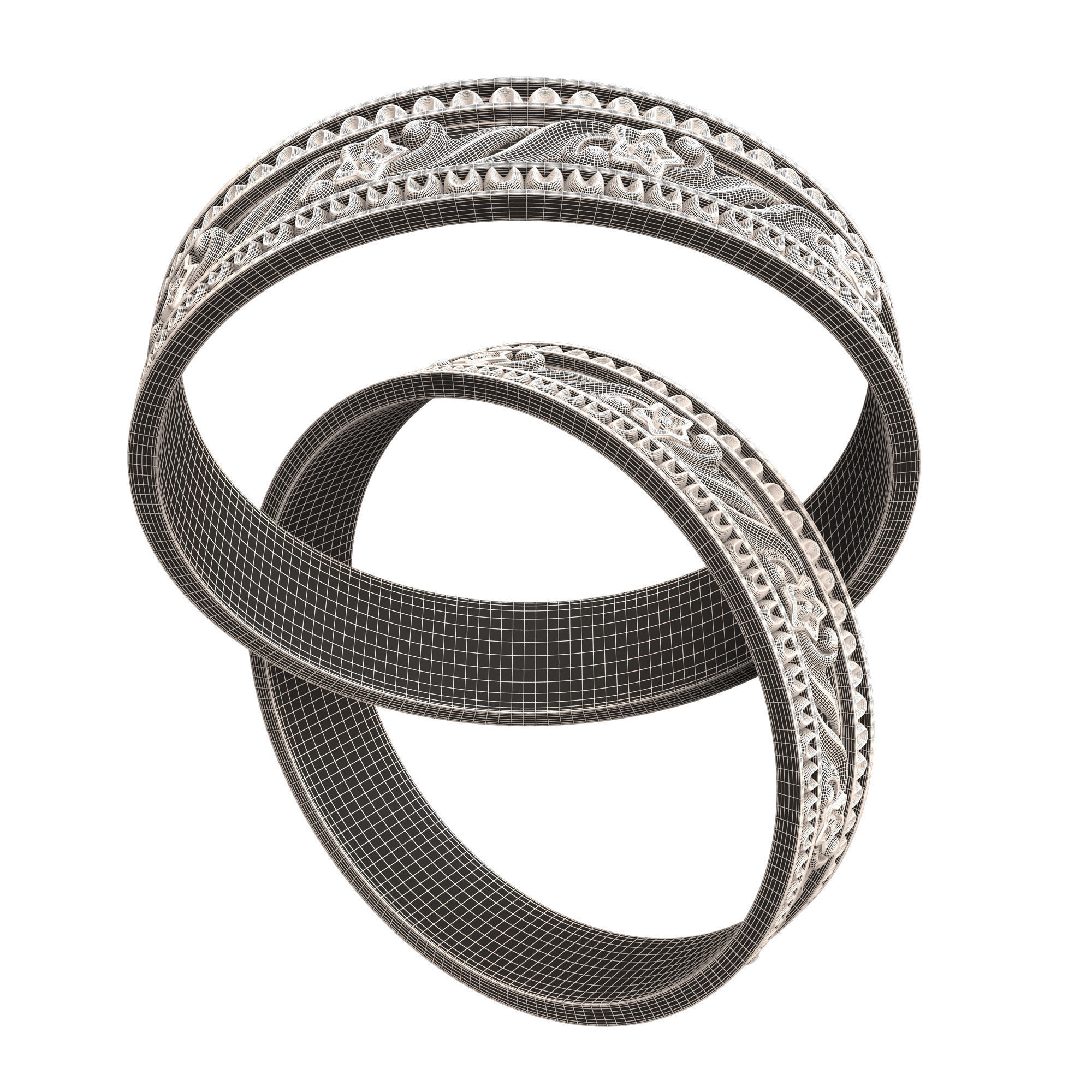 Jewellery Ring 018 Low-poly 3D model_7