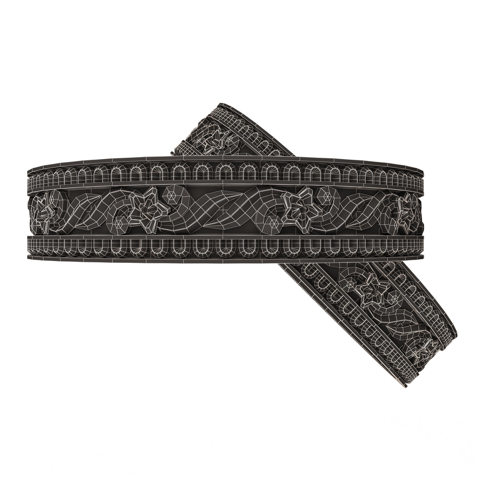 Jewellery Ring 018 Low-poly 3D model_6