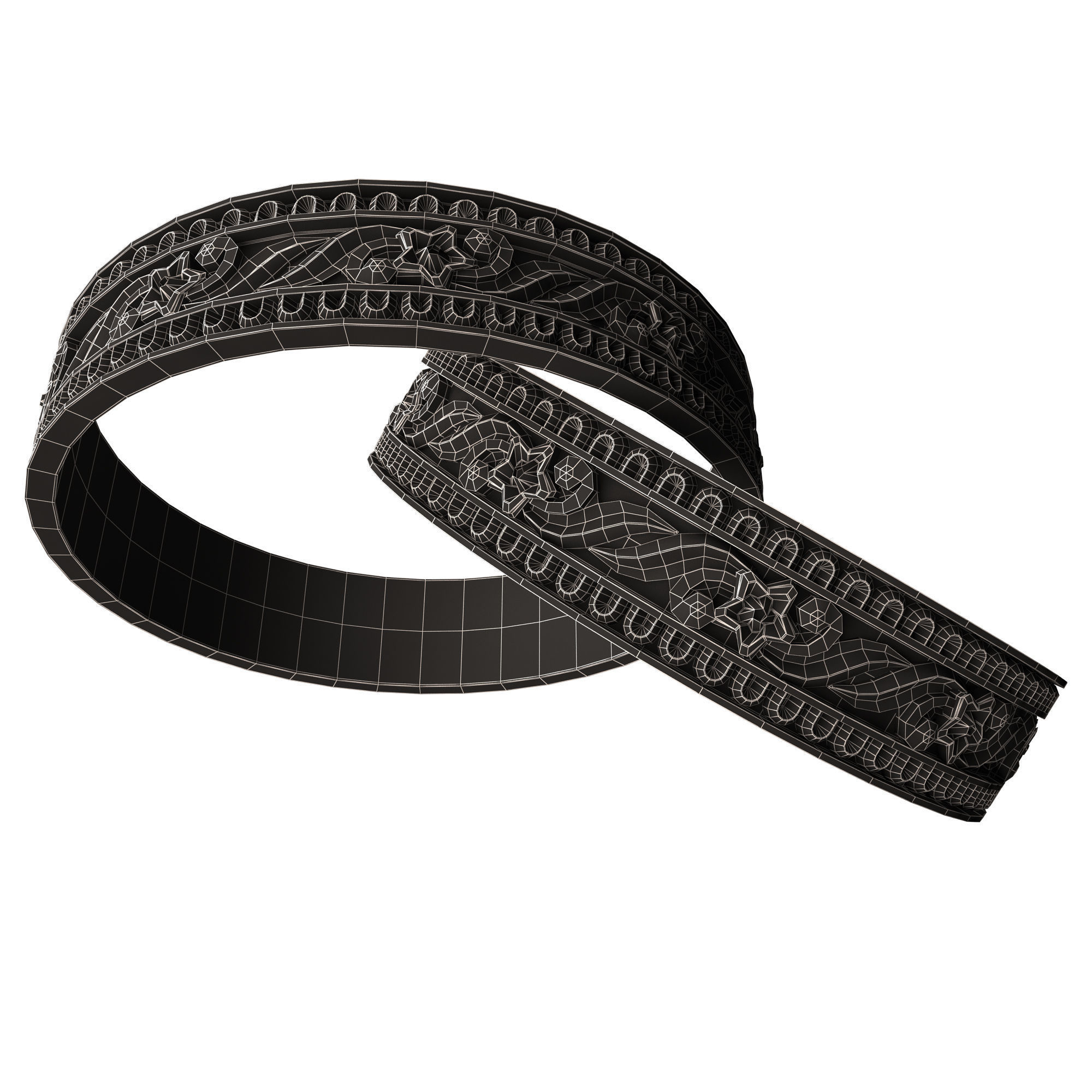 Jewellery Ring 018 Low-poly 3D model_13