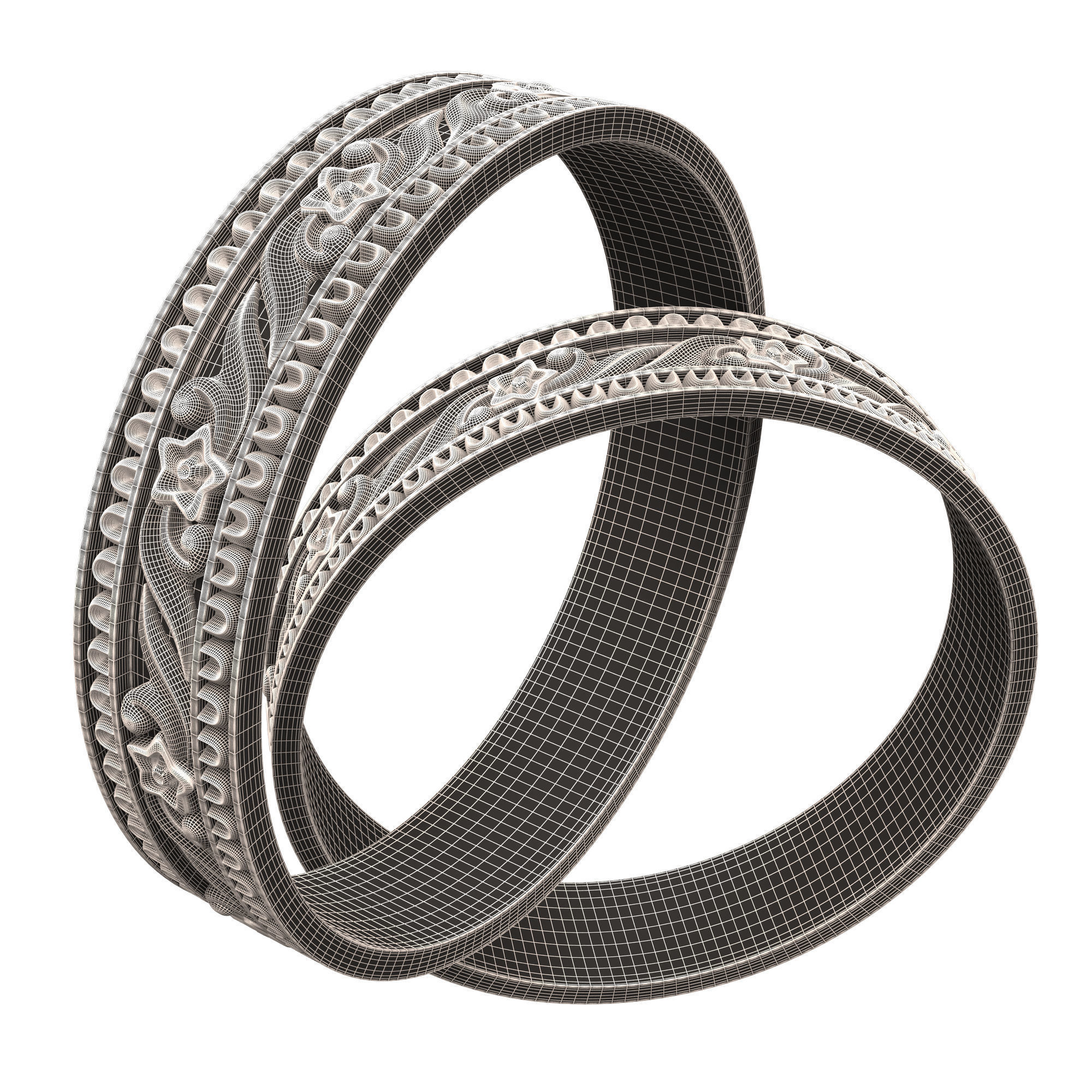 Jewellery Ring 018 Low-poly 3D model_9