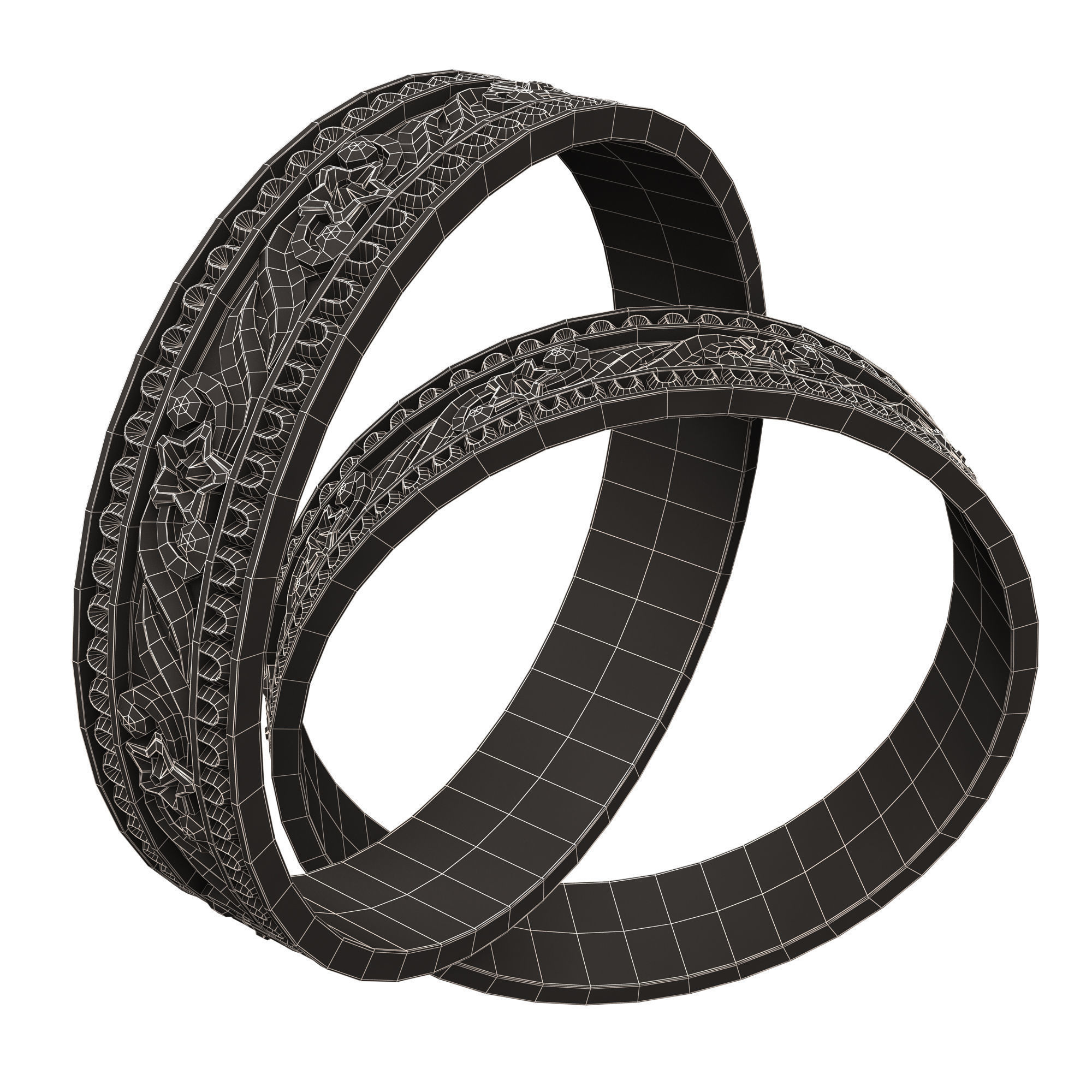 Jewellery Ring 018 Low-poly 3D model_14