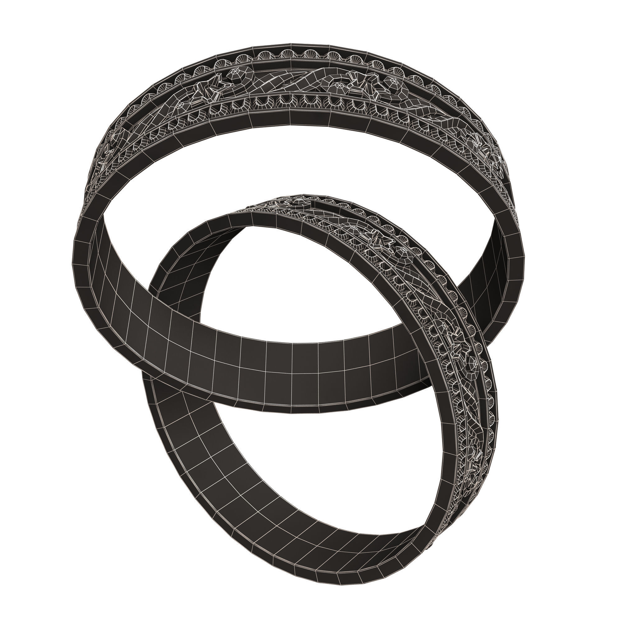 Jewellery Ring 018 Low-poly 3D model_12