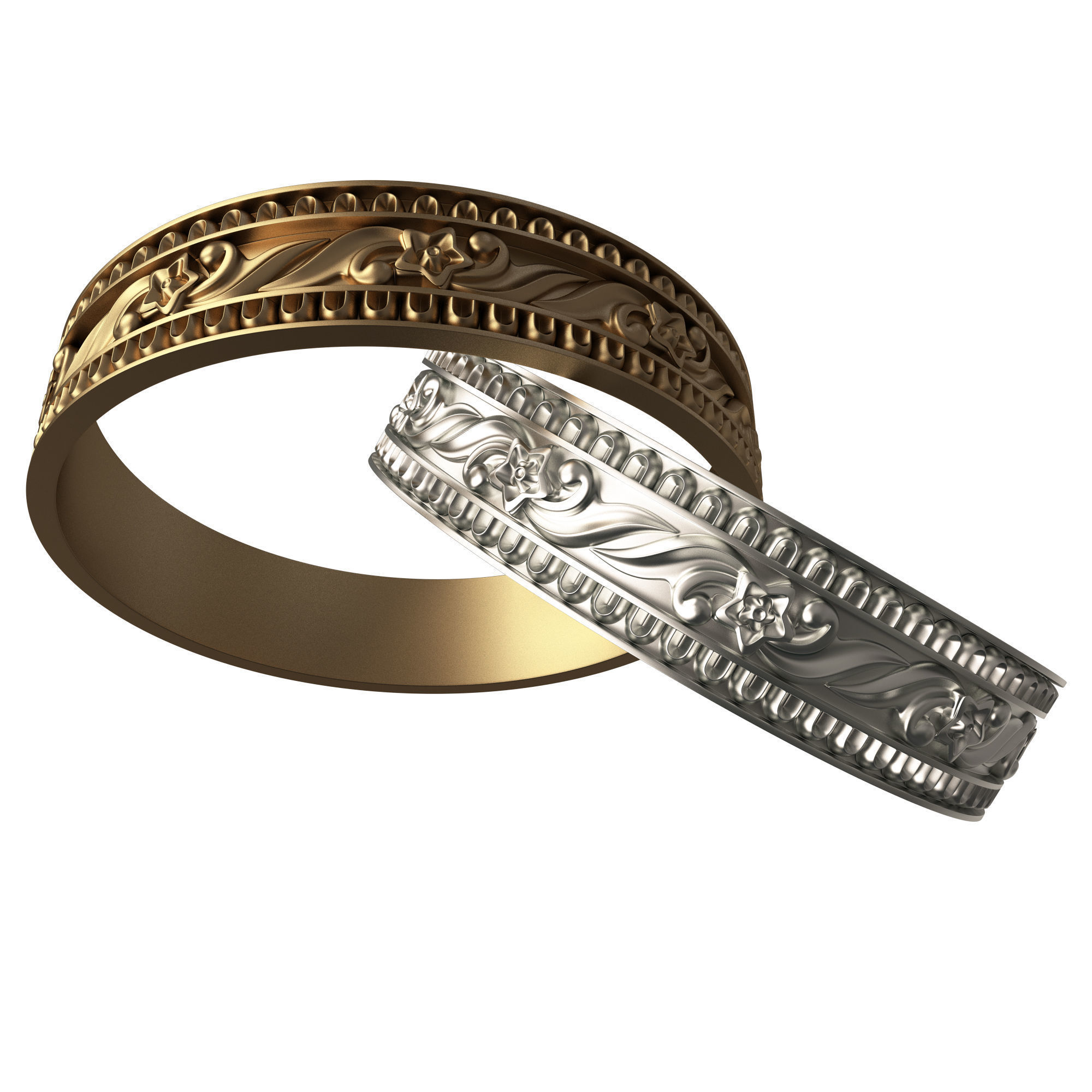 Jewellery Ring 018 Low-poly 3D model_2