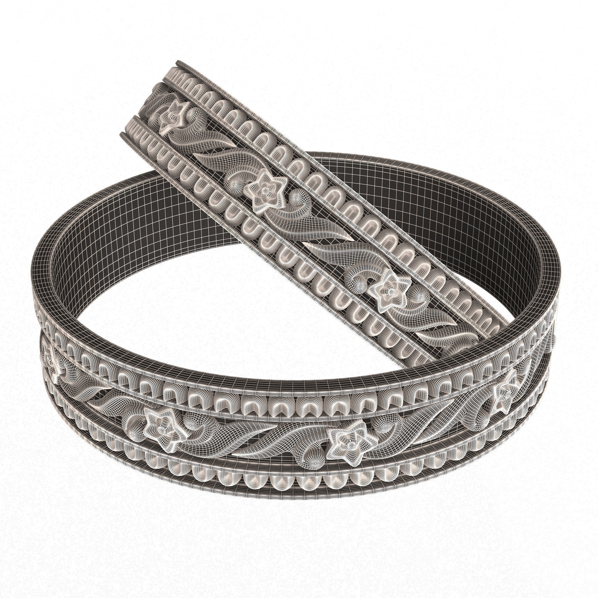 Jewellery Ring 018 Low-poly 3D model_16