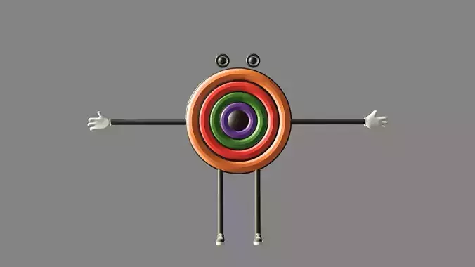 Cartoon character 3D model
