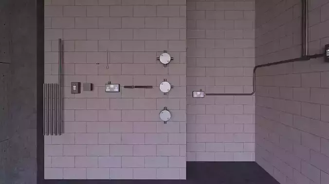 Electrical Conduit and Fittings 3D model