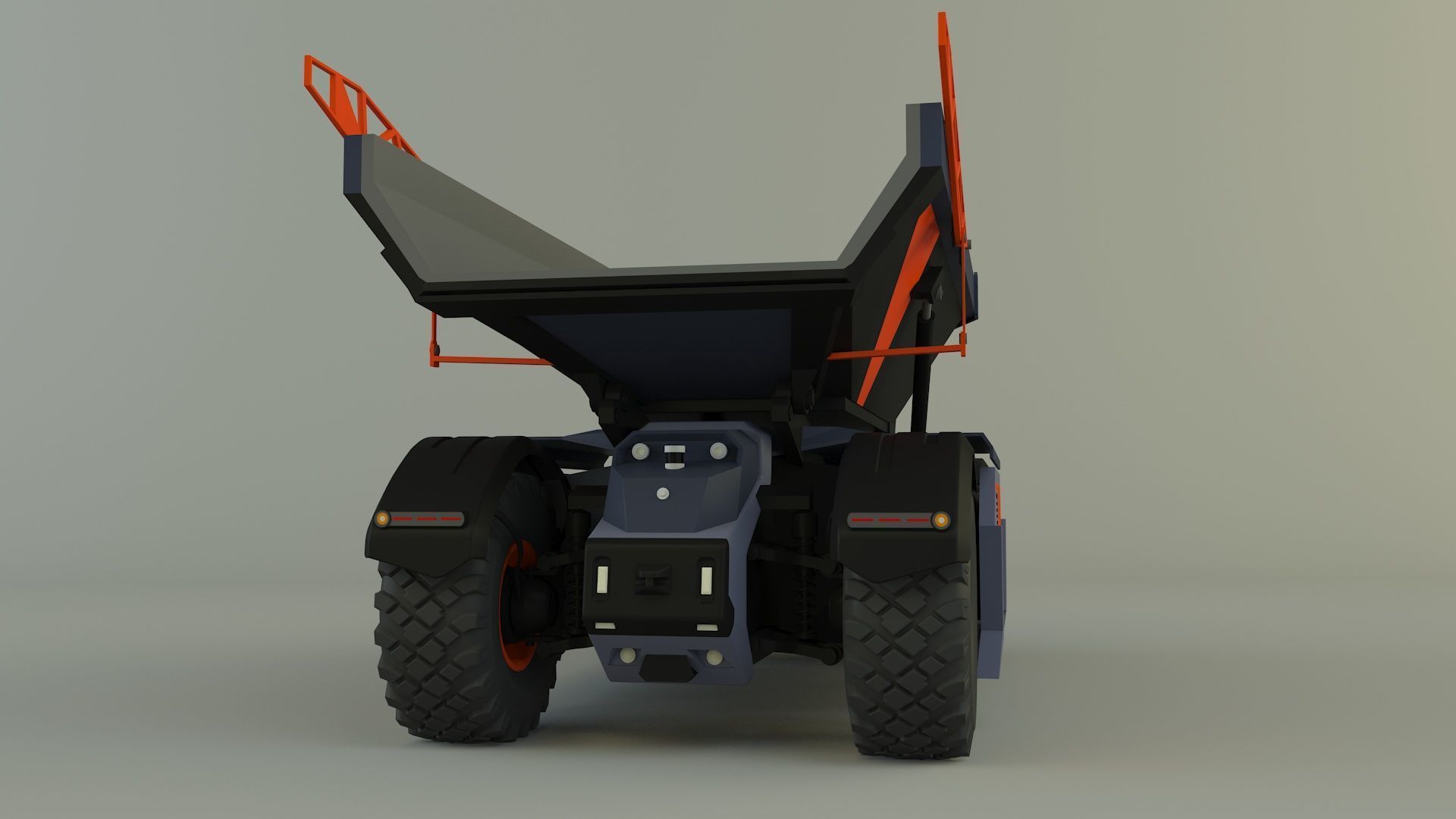kamaz unmanned cargo truck 3D model_5