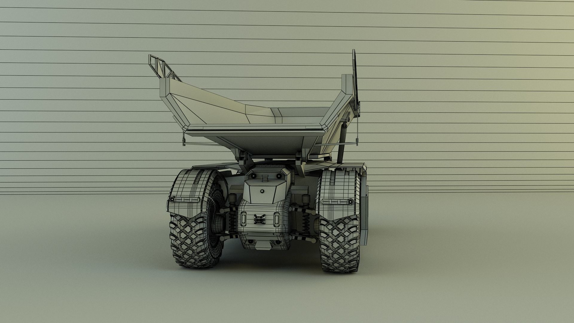 kamaz unmanned cargo truck 3D model_14