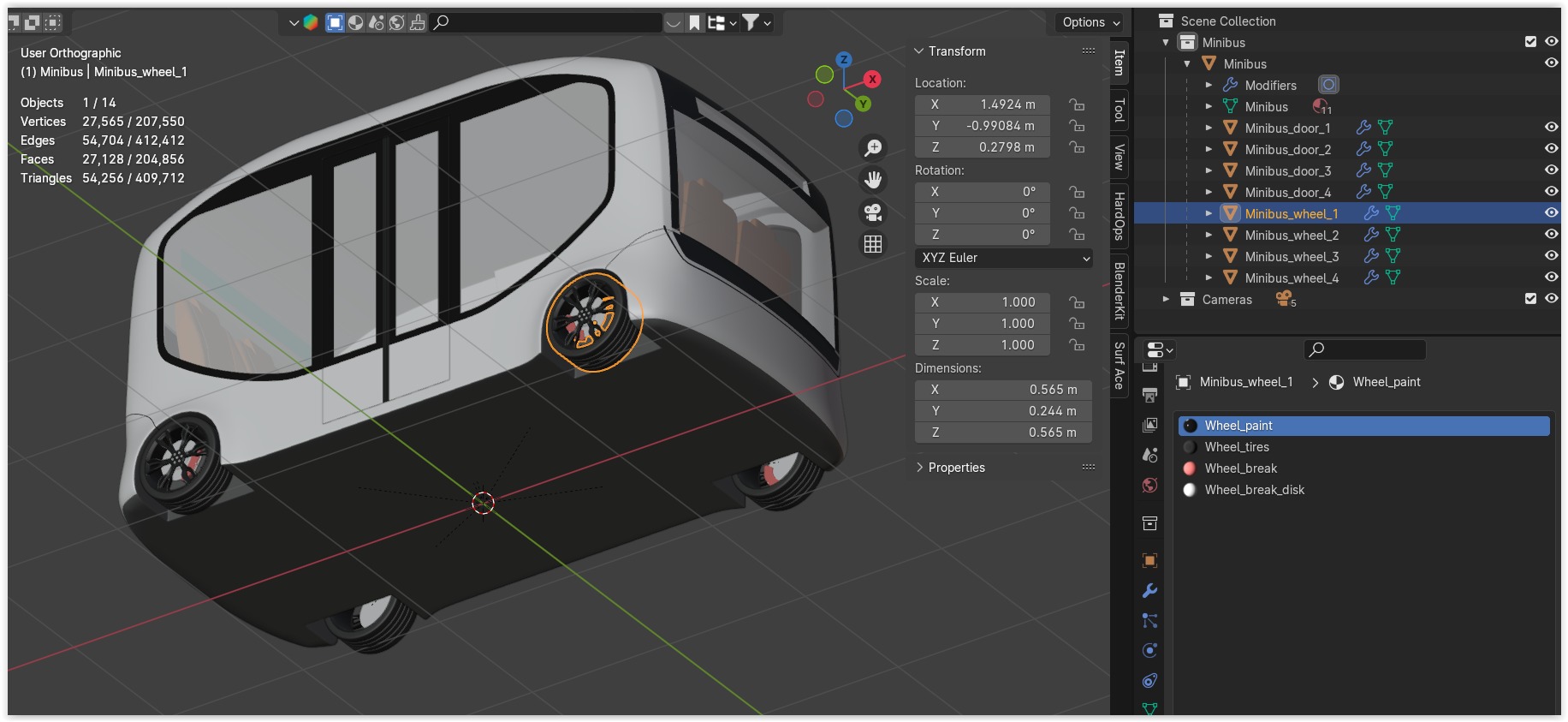 Autonomous minibus concept 3D model_10
