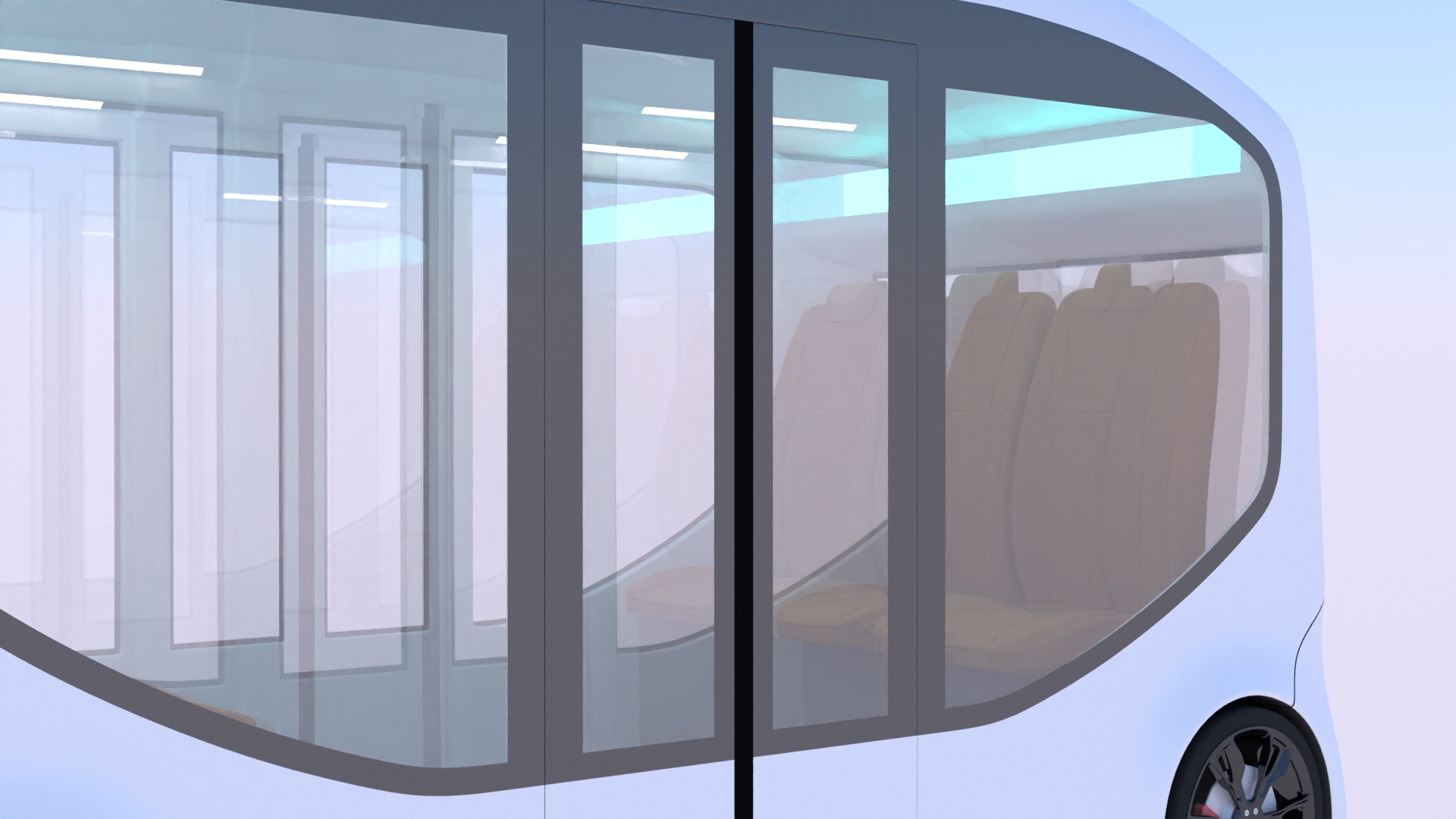 Autonomous minibus concept 3D model_8