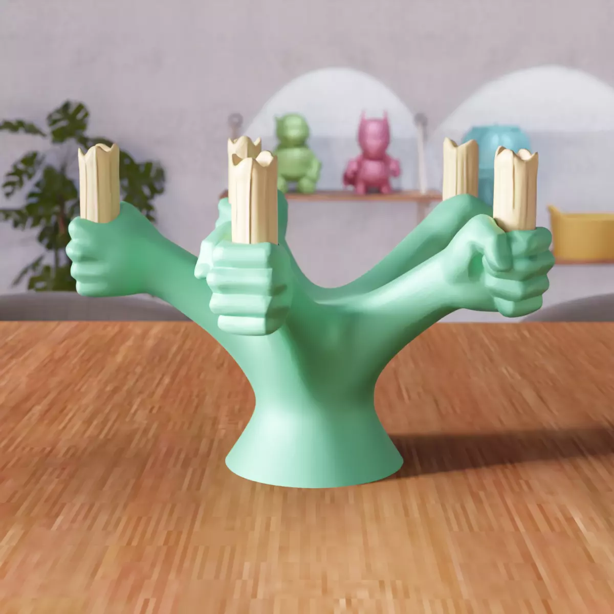 Human Hand Candle Holder - 319 3D print model_7