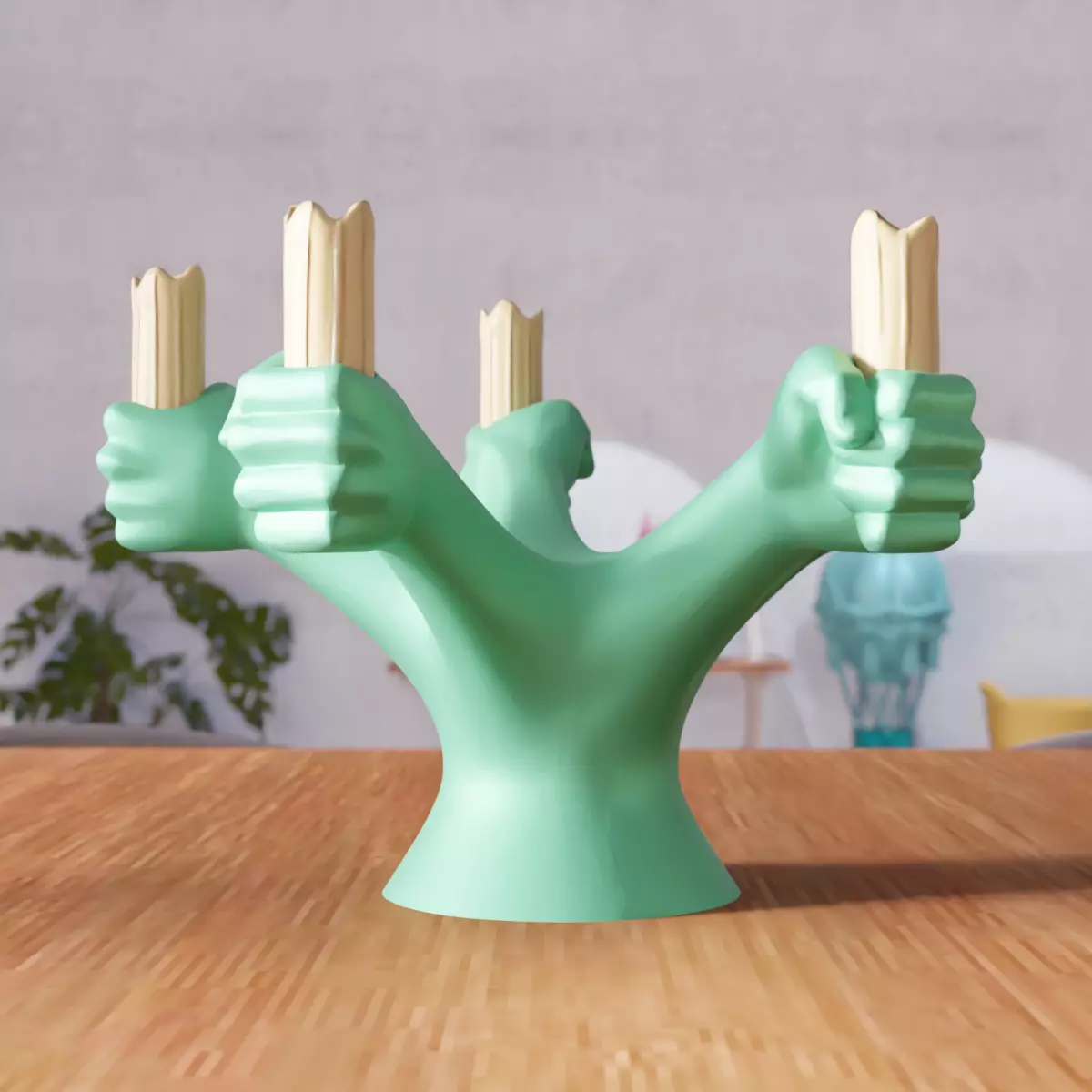Human Hand Candle Holder - 319 3D print model_6
