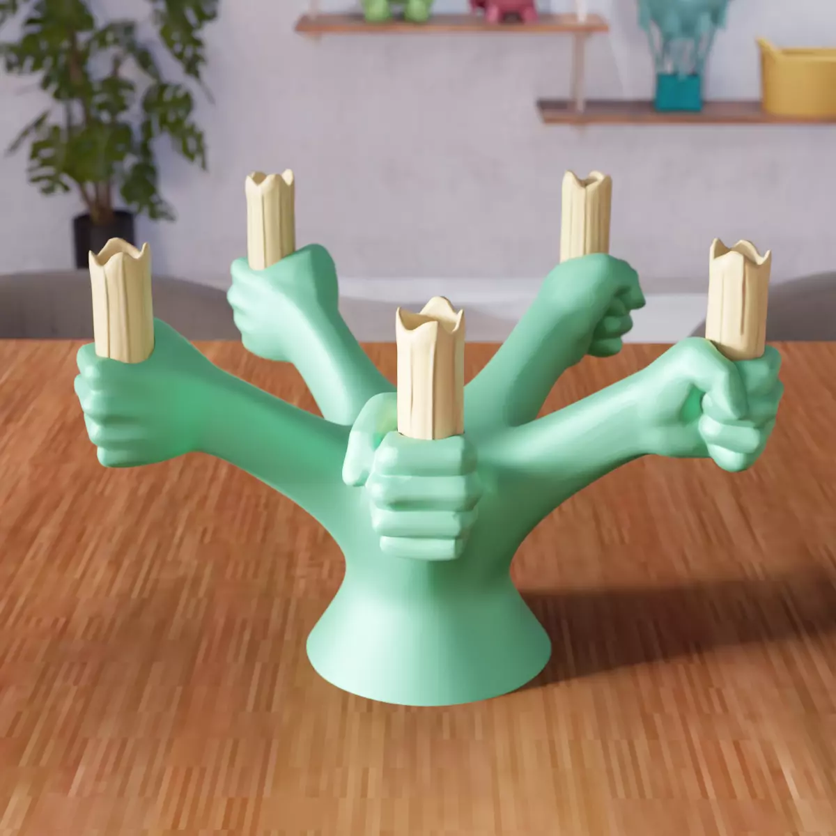 Human Hand Candle Holder - 319 3D print model_2