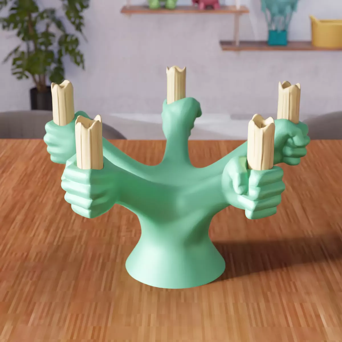 Human Hand Candle Holder - 319 3D print model_0