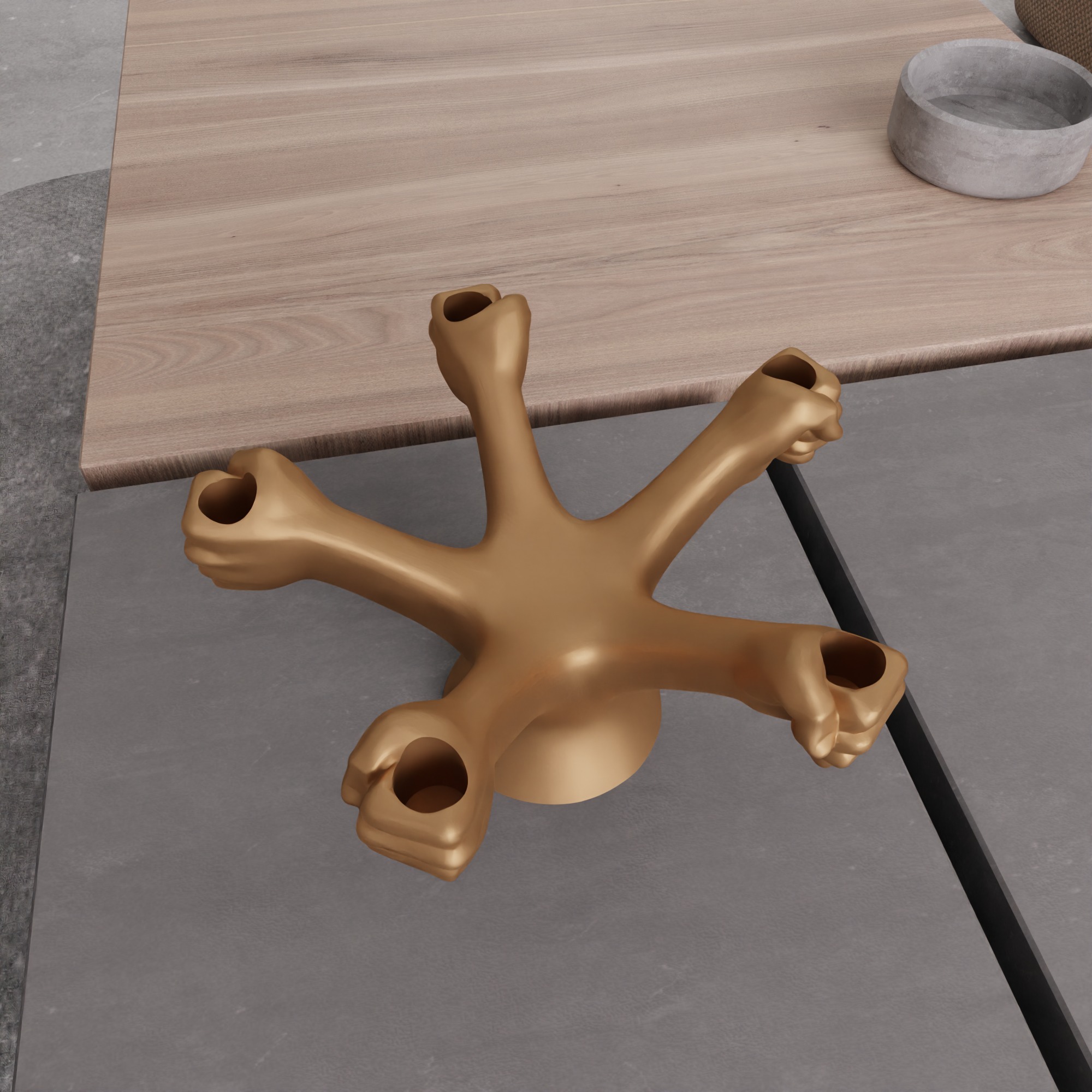 Human Hand Candle Holder - 319 3D print model_9