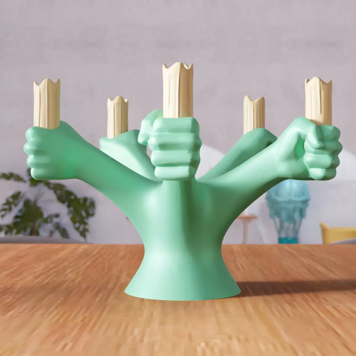 Human Hand Candle Holder - 319 3D print model_3