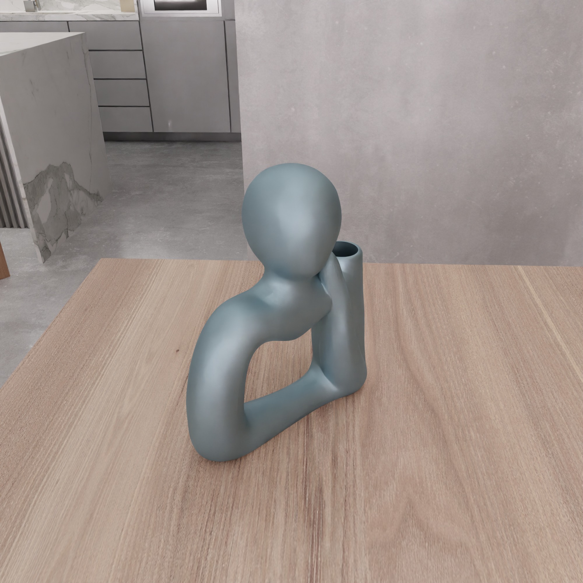 Woman Figure Flower Vase - 317 3D print model_10