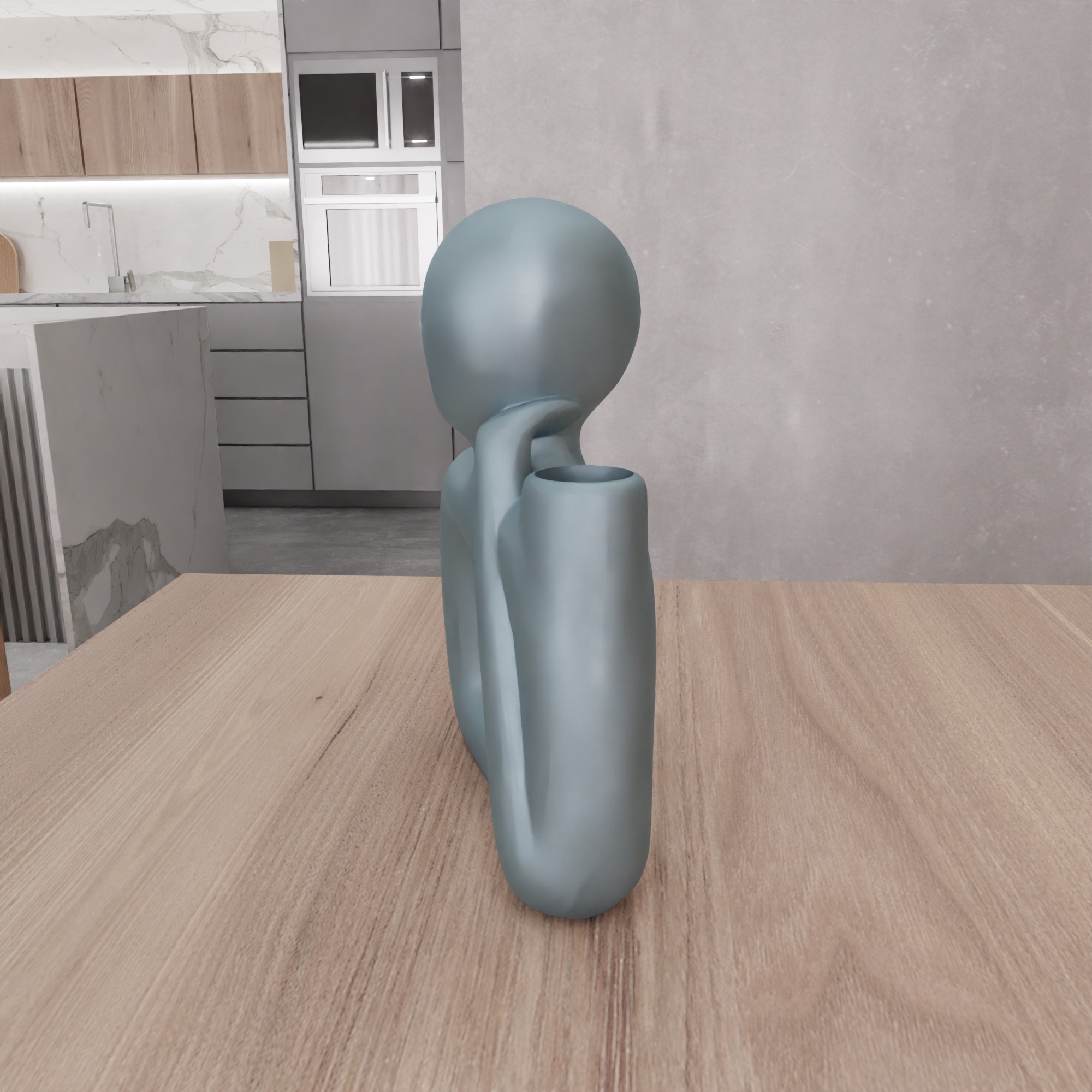 Woman Figure Flower Vase - 317 3D print model_9