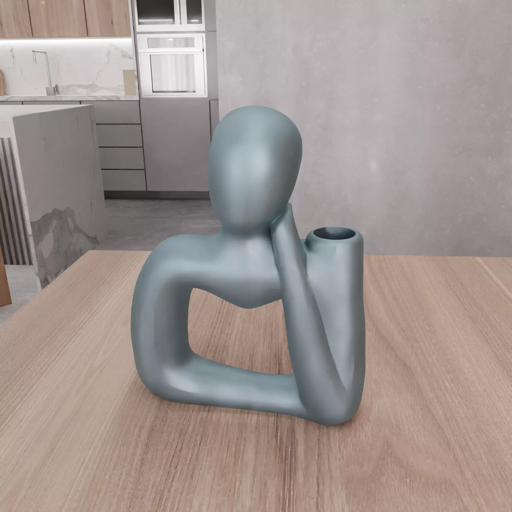 Woman Figure Flower Vase - 317 3D print model_8