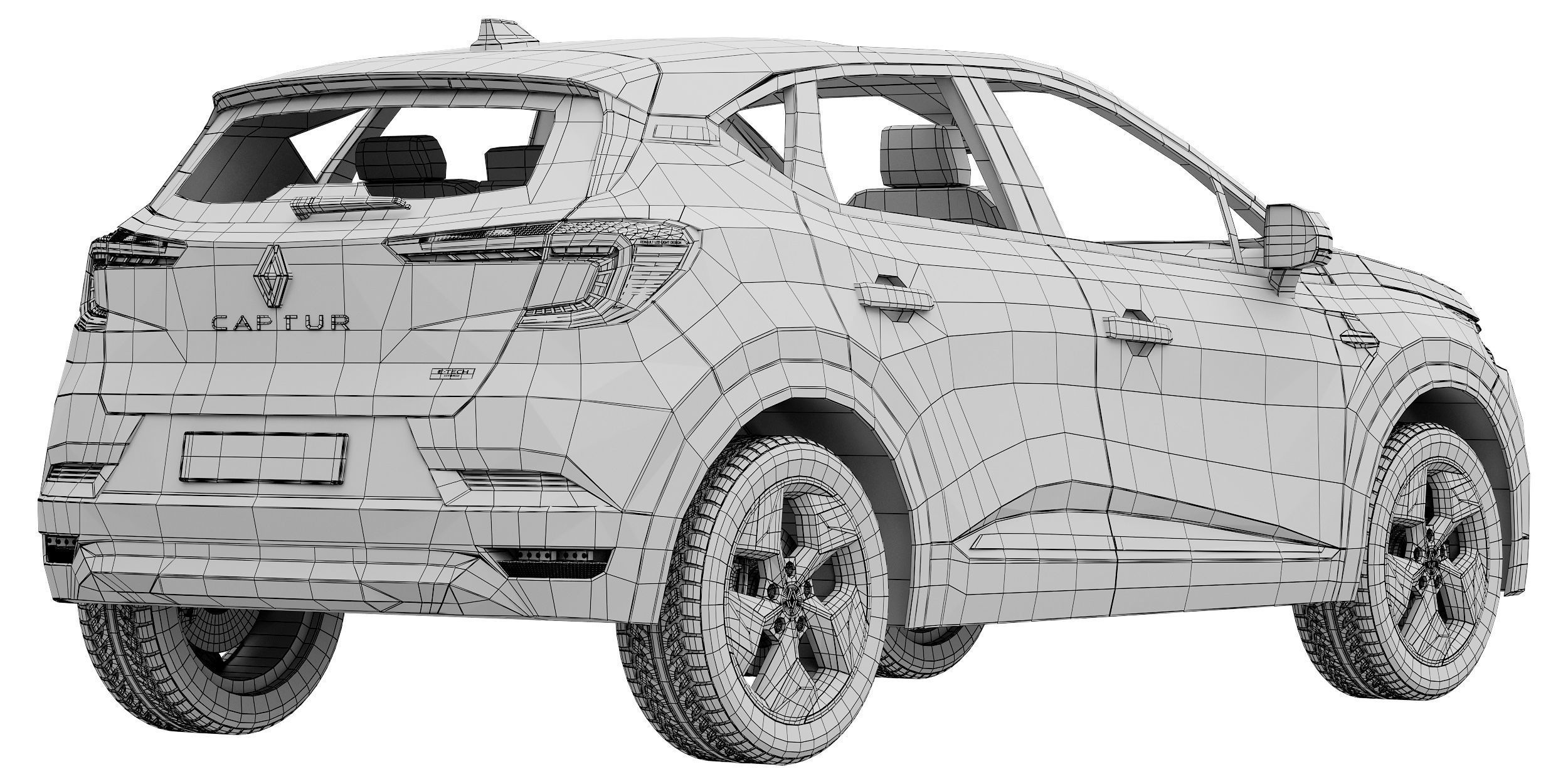 Renault Captur 2025 3D model_16