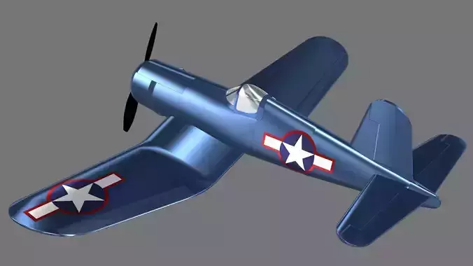 F4U Corsair RC plane 3D model