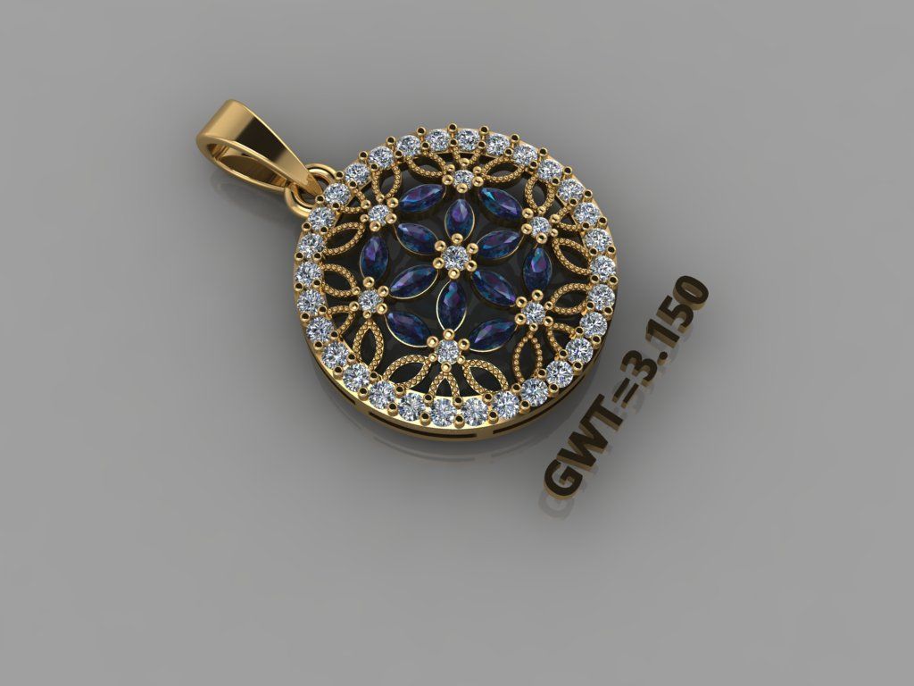 FASION  PEANDANT 3D model_2