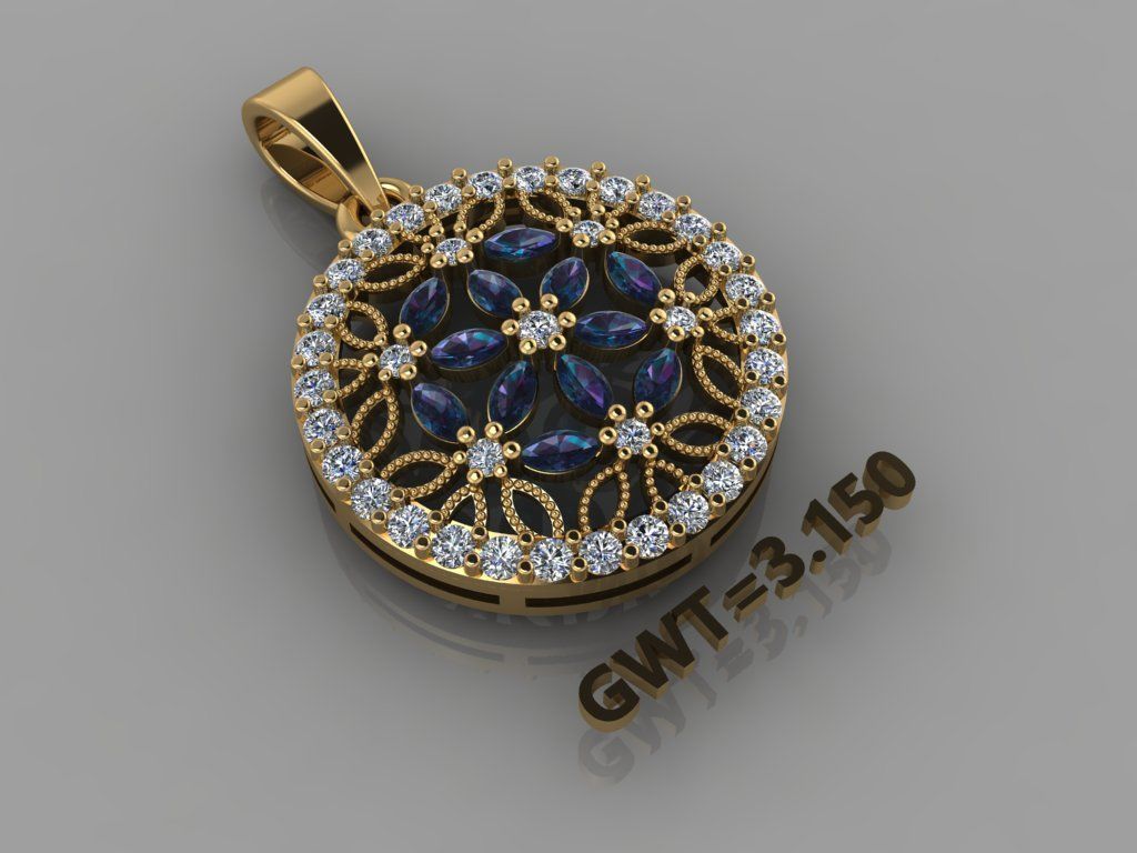 FASION  PEANDANT 3D model_3