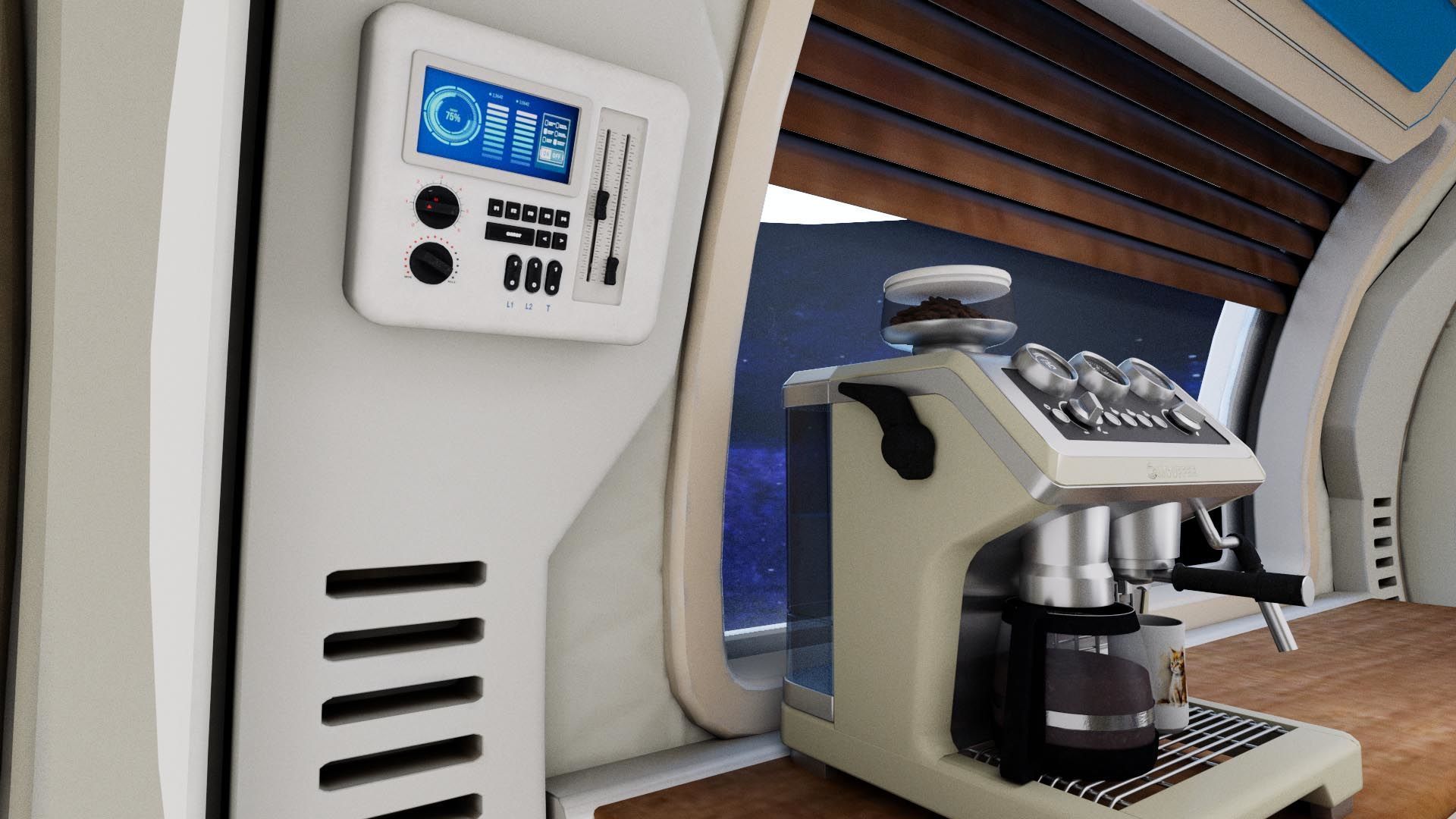 spaceship room sci fi 3D model_12