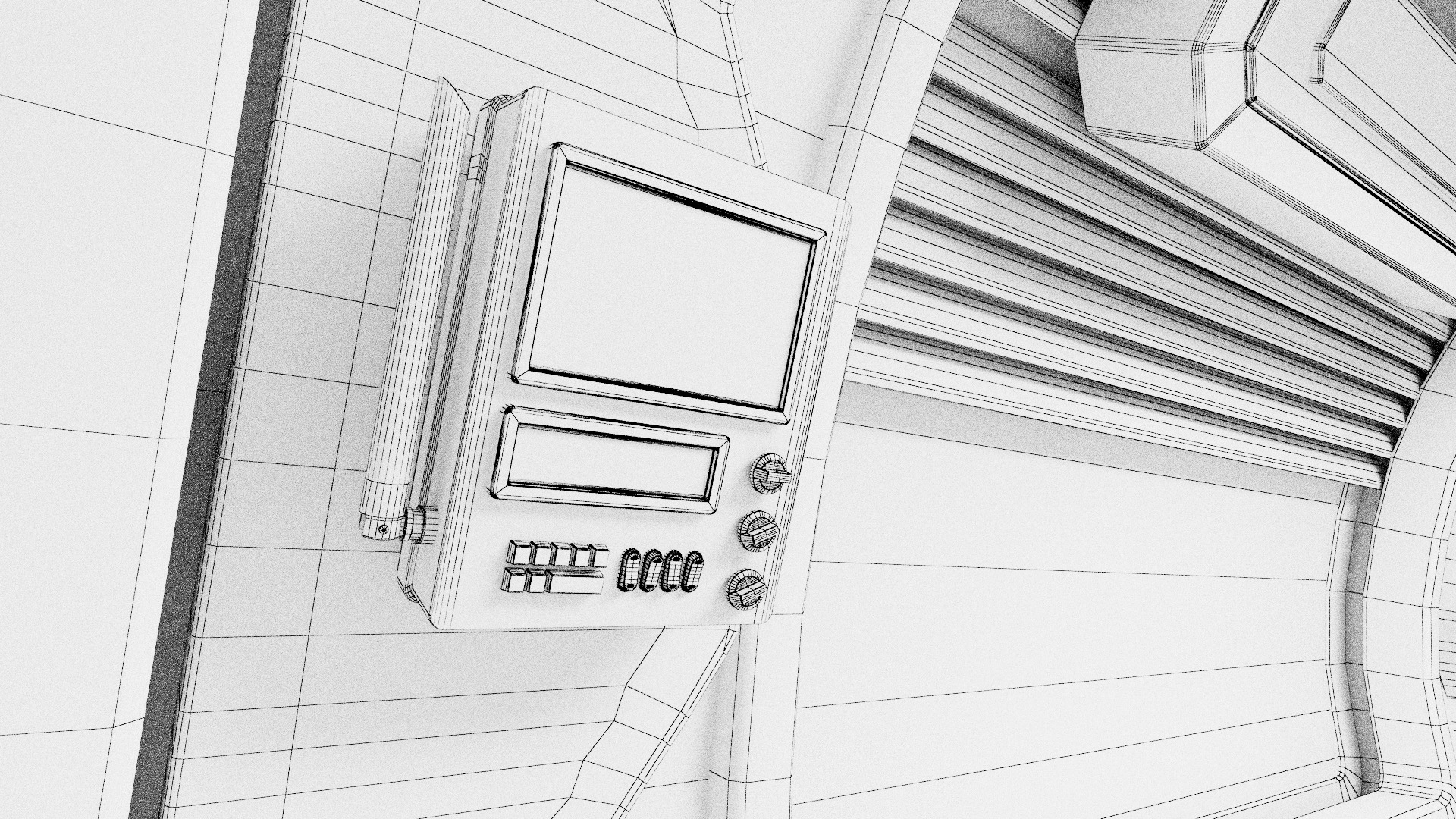 spaceship room sci fi 3D model_29