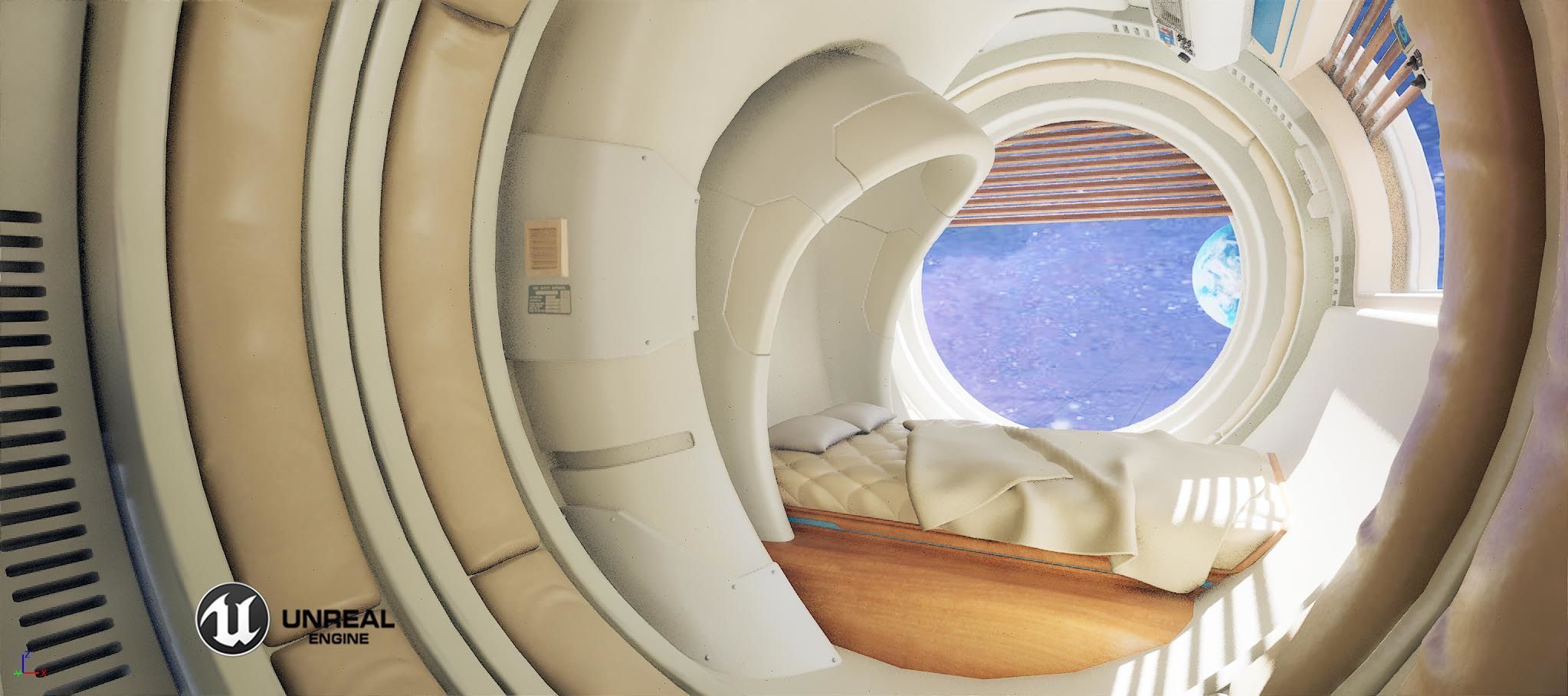 spaceship room sci fi 3D model_20